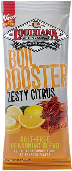 Louisiana Fish Fry Products Zesty Citrus Boil Booster Salt-Free Seasoning Blend