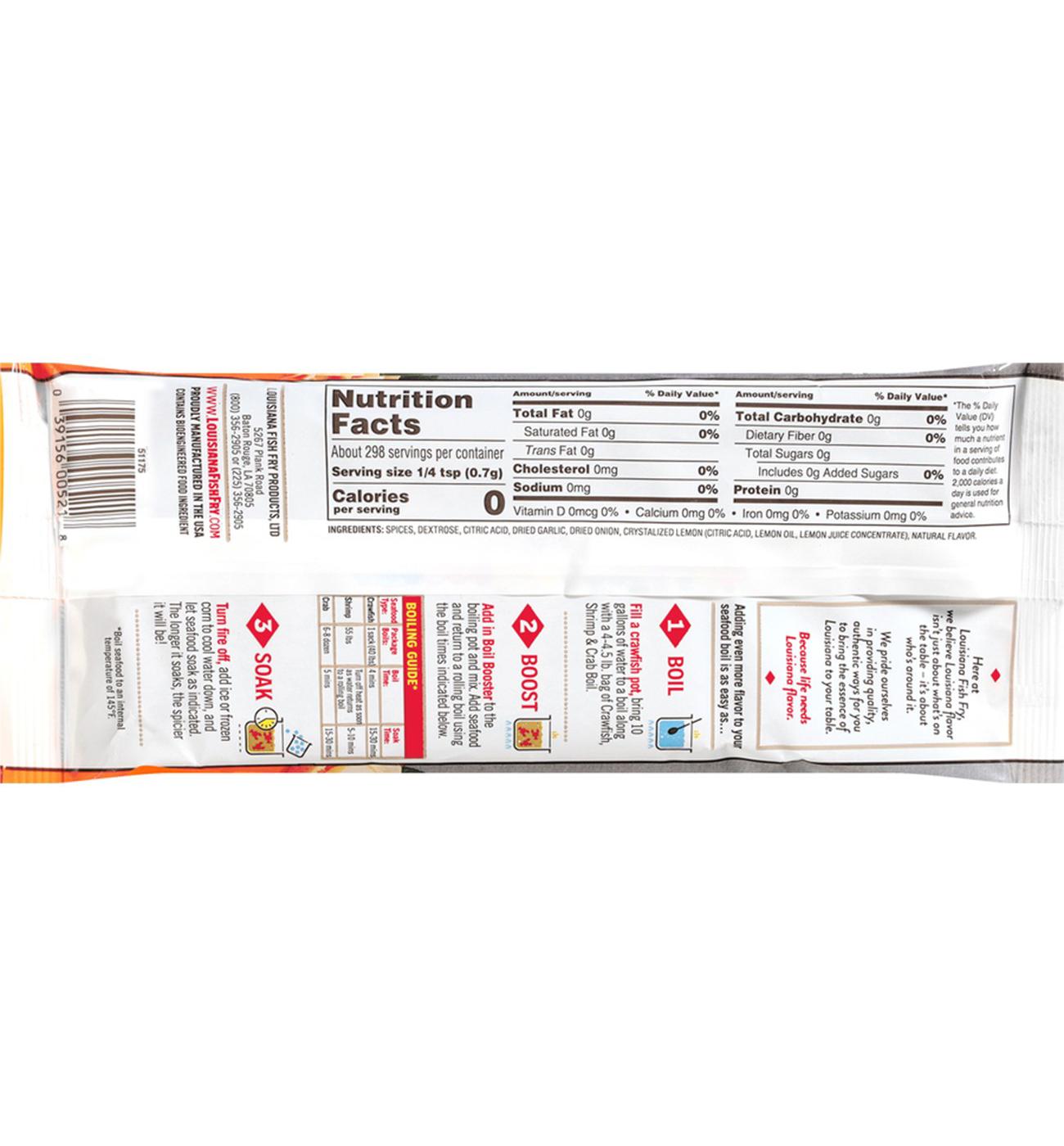 Louisiana Fish Fry Products Salt Free Zesty Citrus Boil Booster Seasoning Blend; image 3 of 3