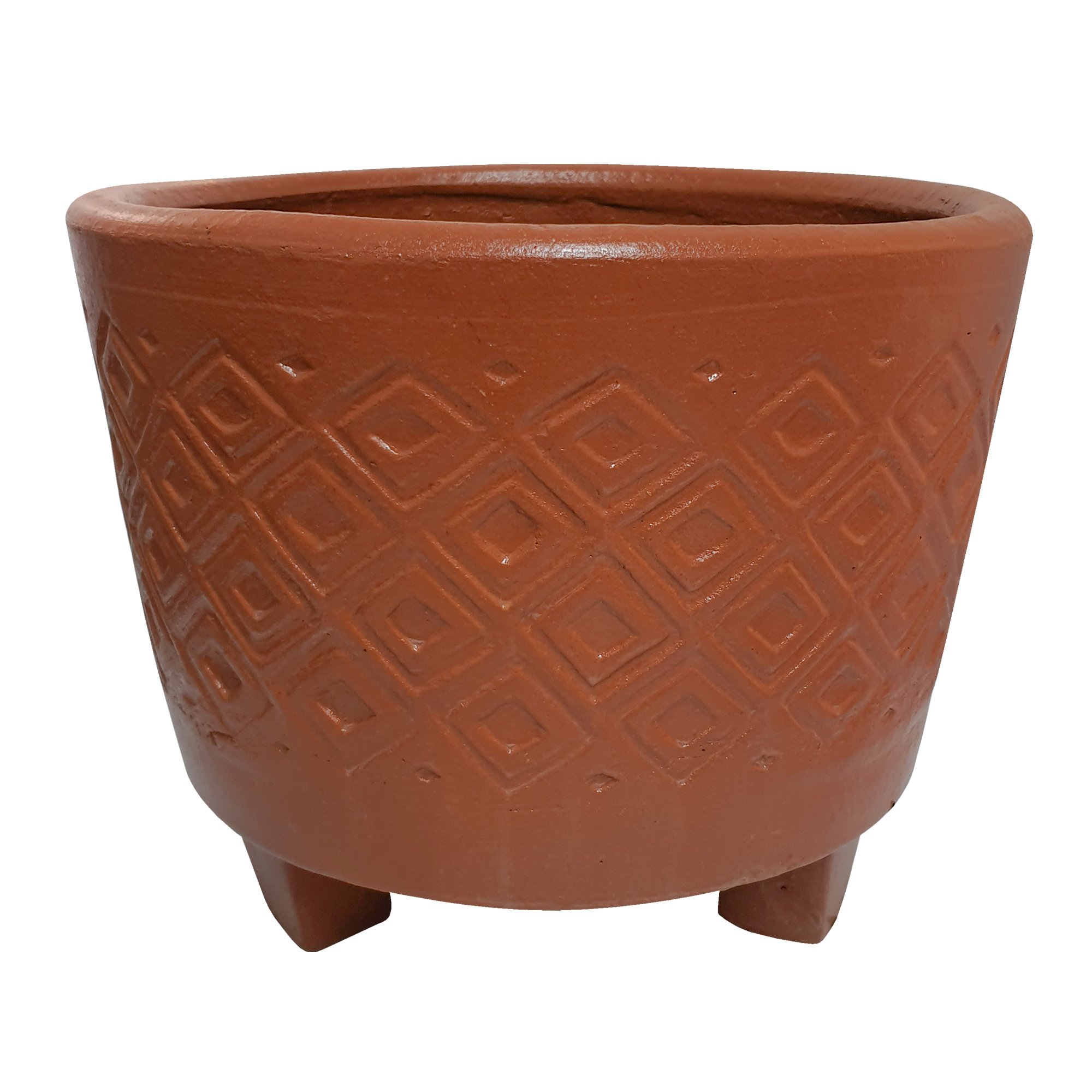 Trendspot Tulum Footed Planter, Terracotta - Shop Outdoor Decor At H-E-B