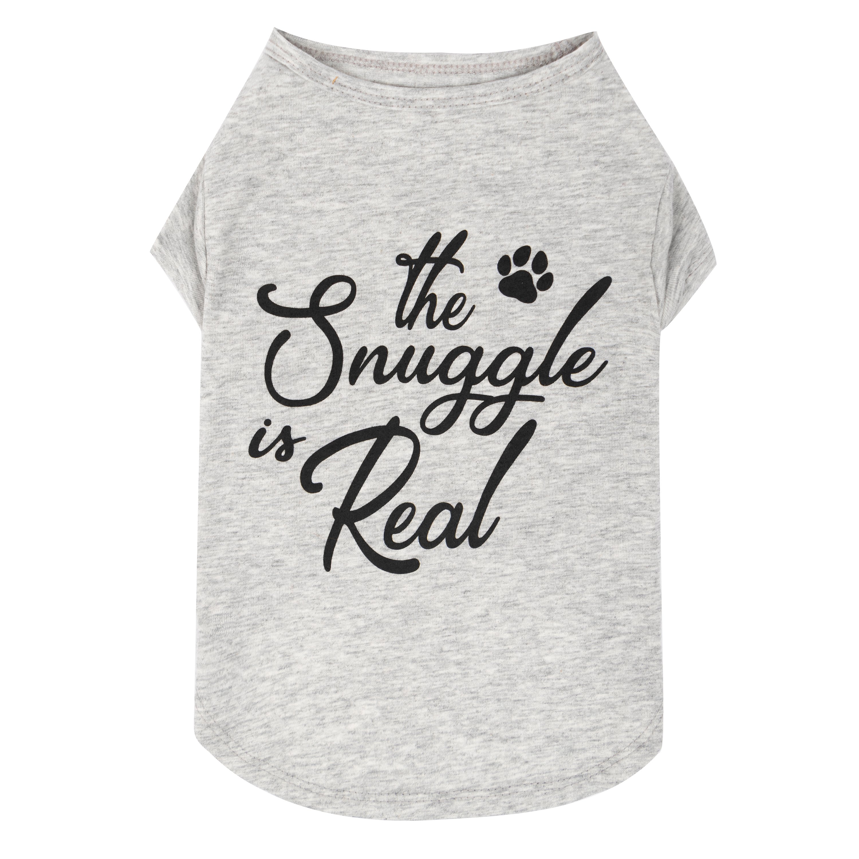 Simply Dog Gray The Snuggle Is Real Tshirt Large Shop Clothes at HEB