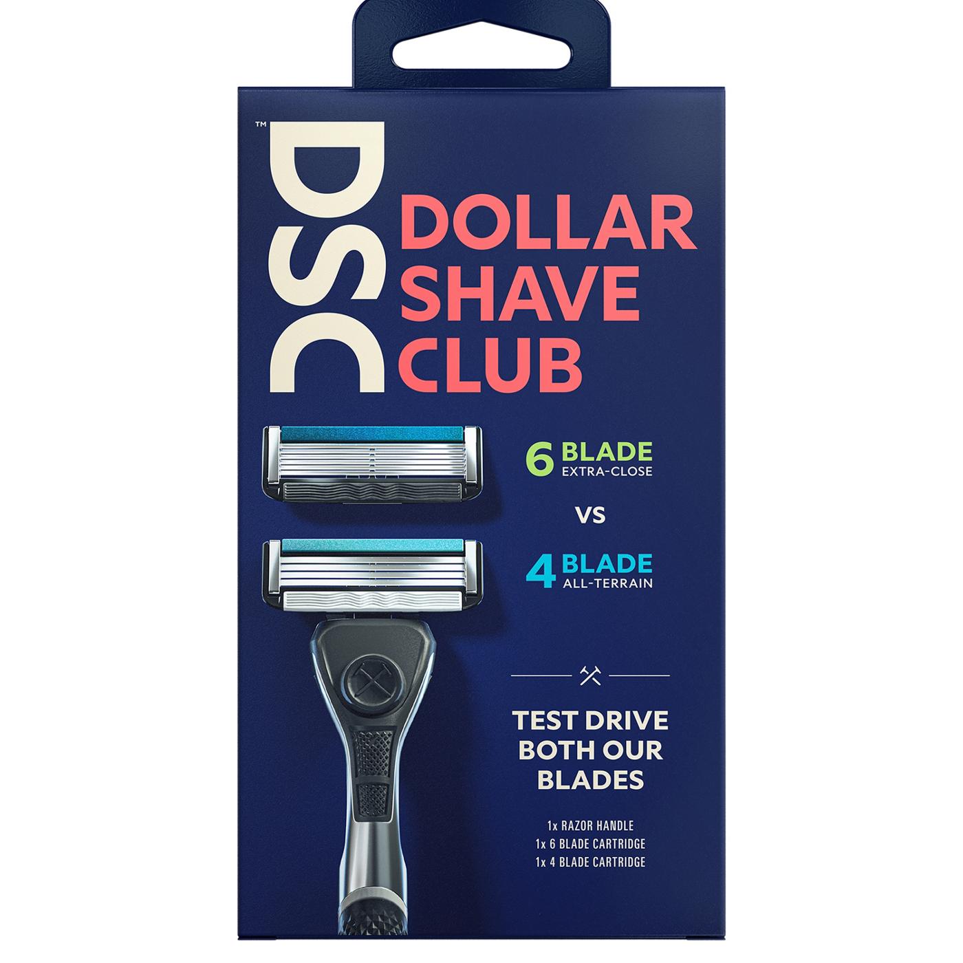 Dollar Shave Club Men's 4-Blade + 6-Blade Razor Starter Set; image 1 of 2