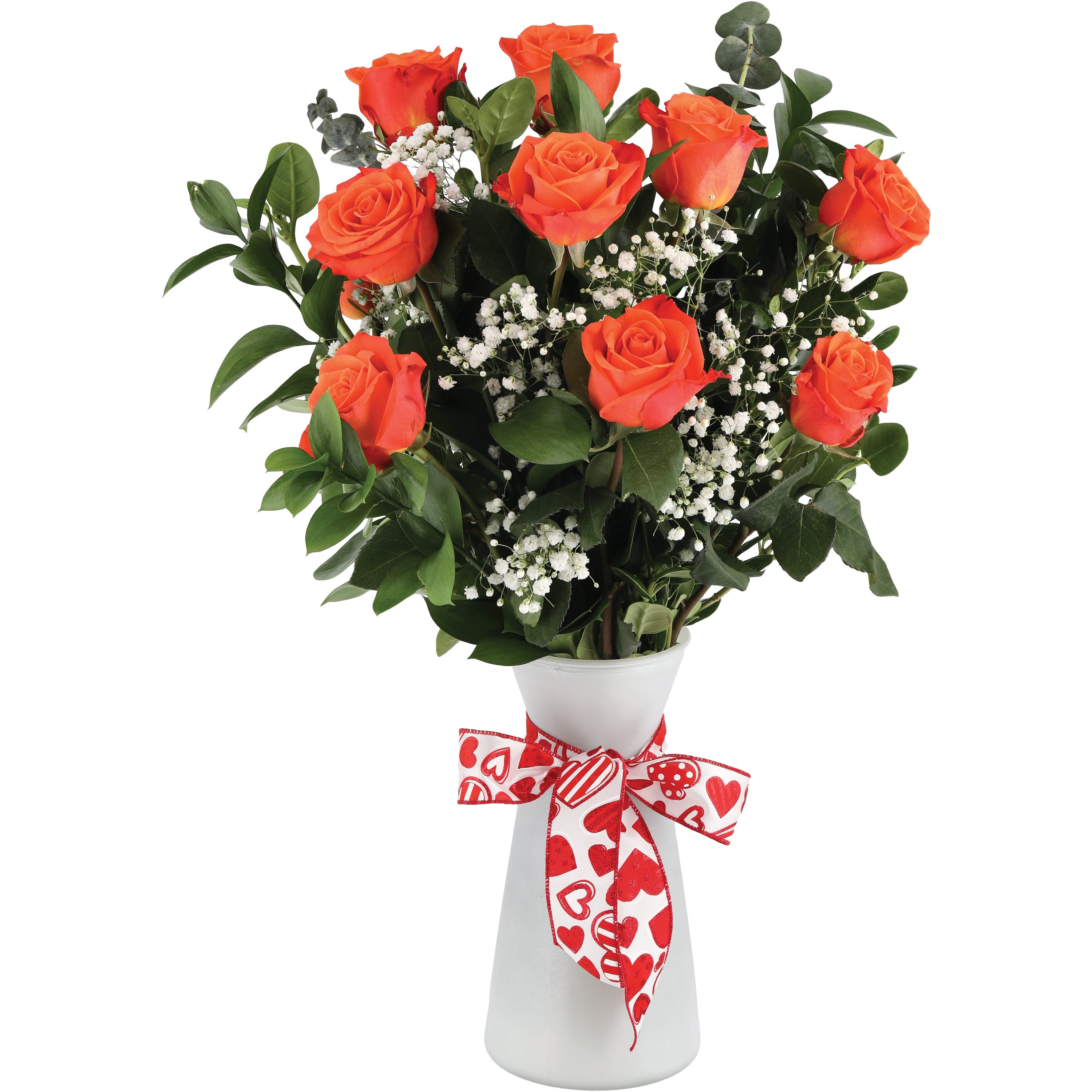 BLOOMS by H-E-B Designer Dozen Color Roses Flower Arrangement - Shop ...