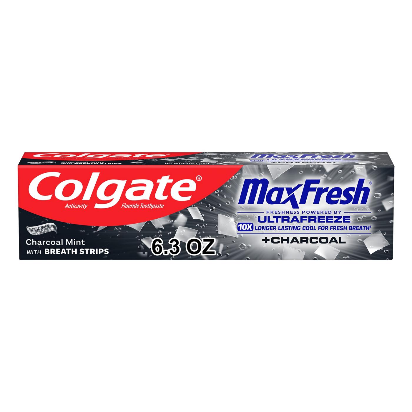Colgate Max Fresh + Charcoal Anticavity Toothpaste - Charcoal Mint; image 1 of 11