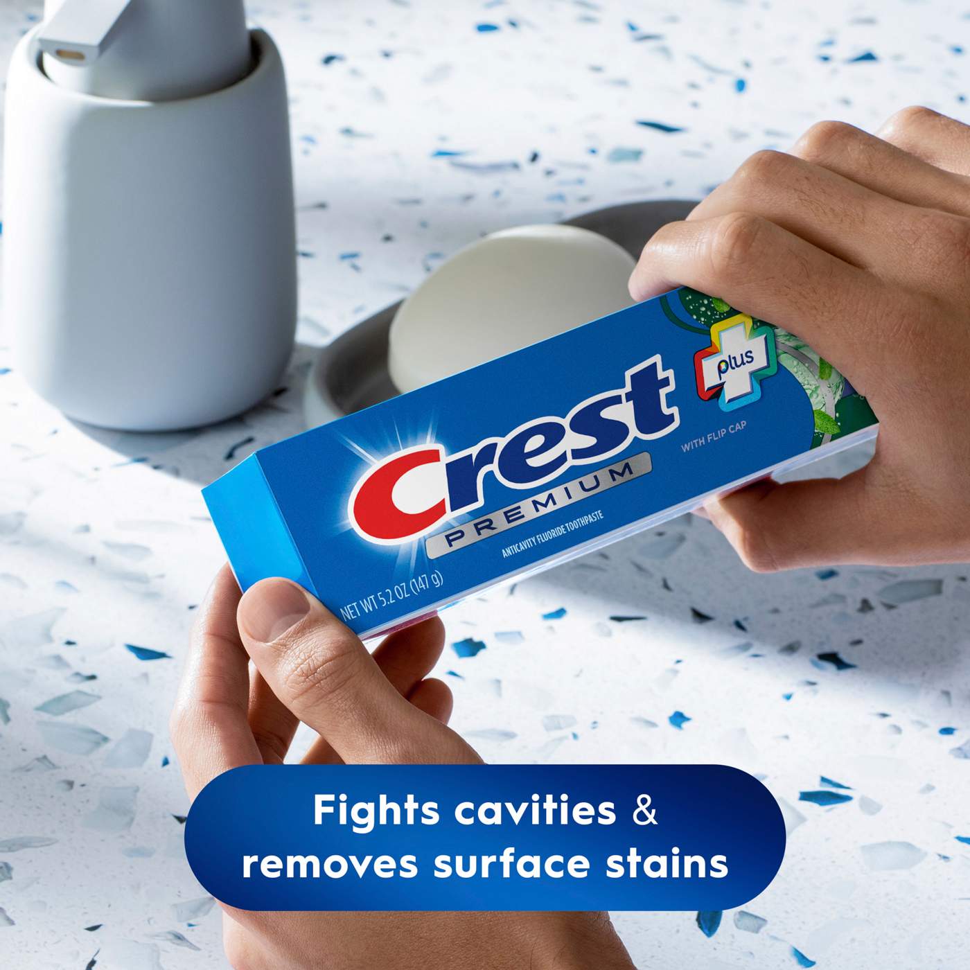 Crest Premium + Scope Outlast Active Foam Toothpaste - Long Lasting Mint; image 4 of 8