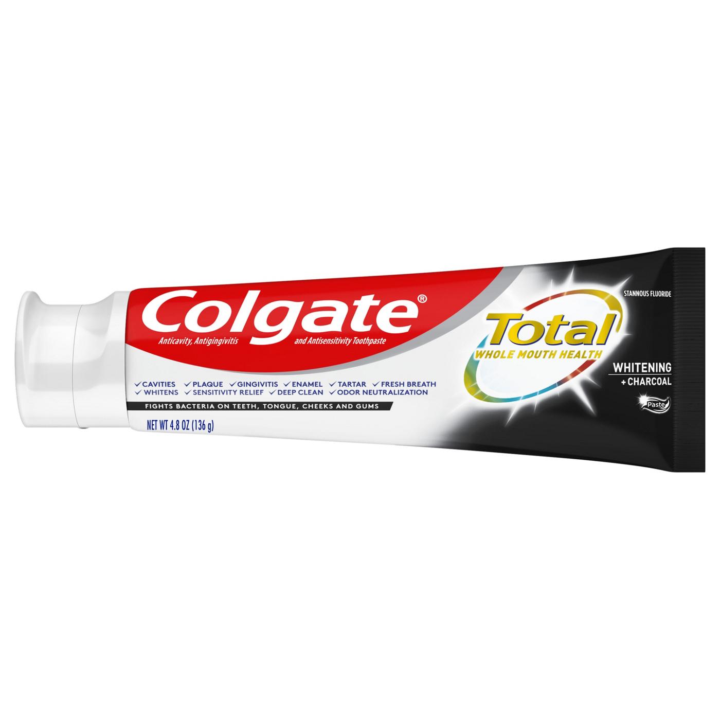 Colgate Total Whitening + Charcoal Toothpaste; image 6 of 12