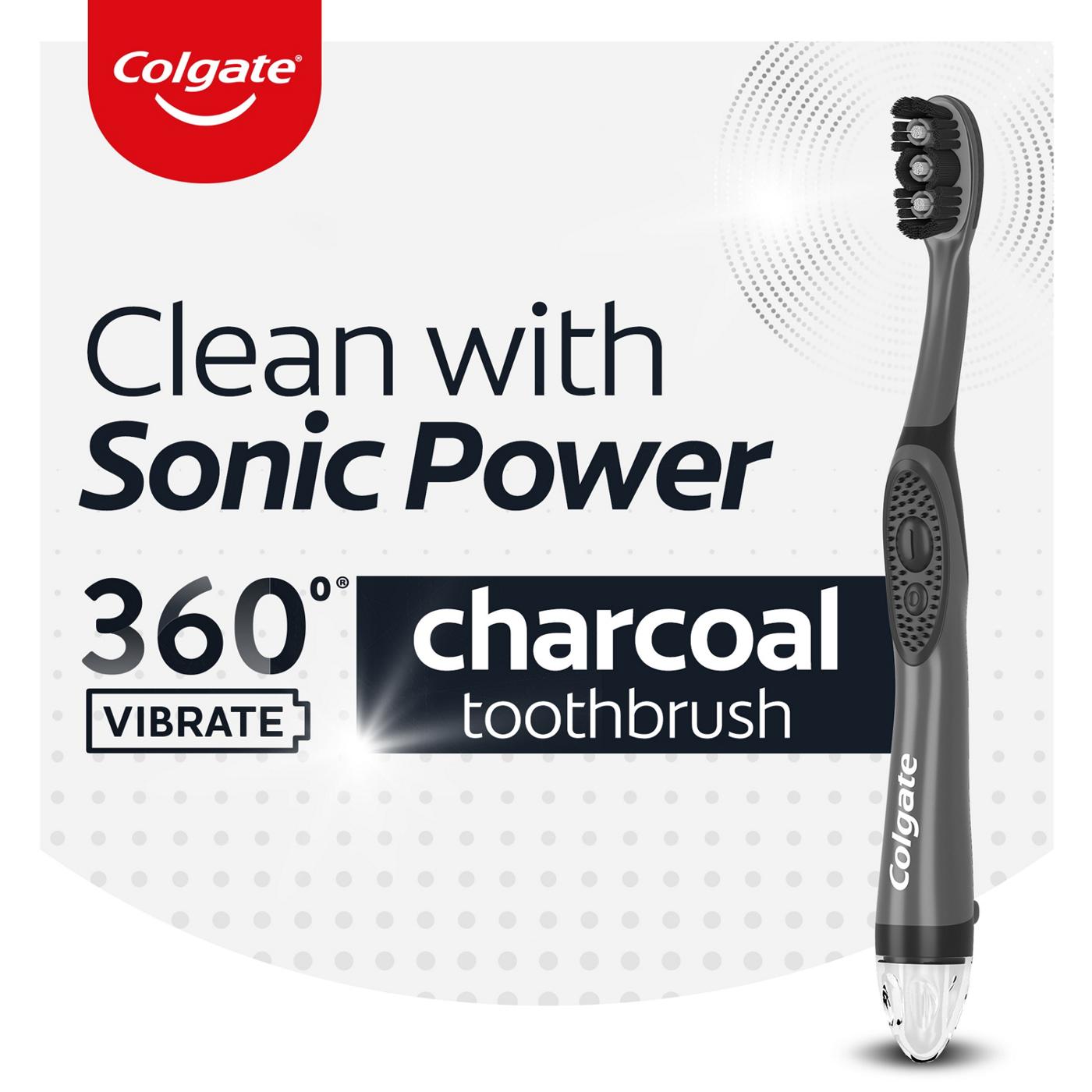 Colgate 360 Charcoal Sonic Power Toothbrush - Soft; image 5 of 9