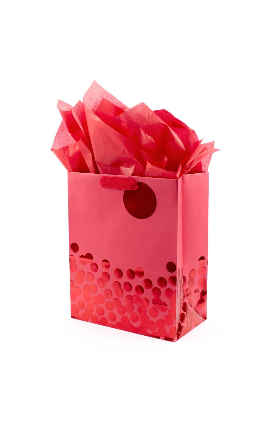 Hallmark Gift Bag with Tissue Paper, Large (Red Dots), #59 - Shop Gift Wrap  at H-E-B
