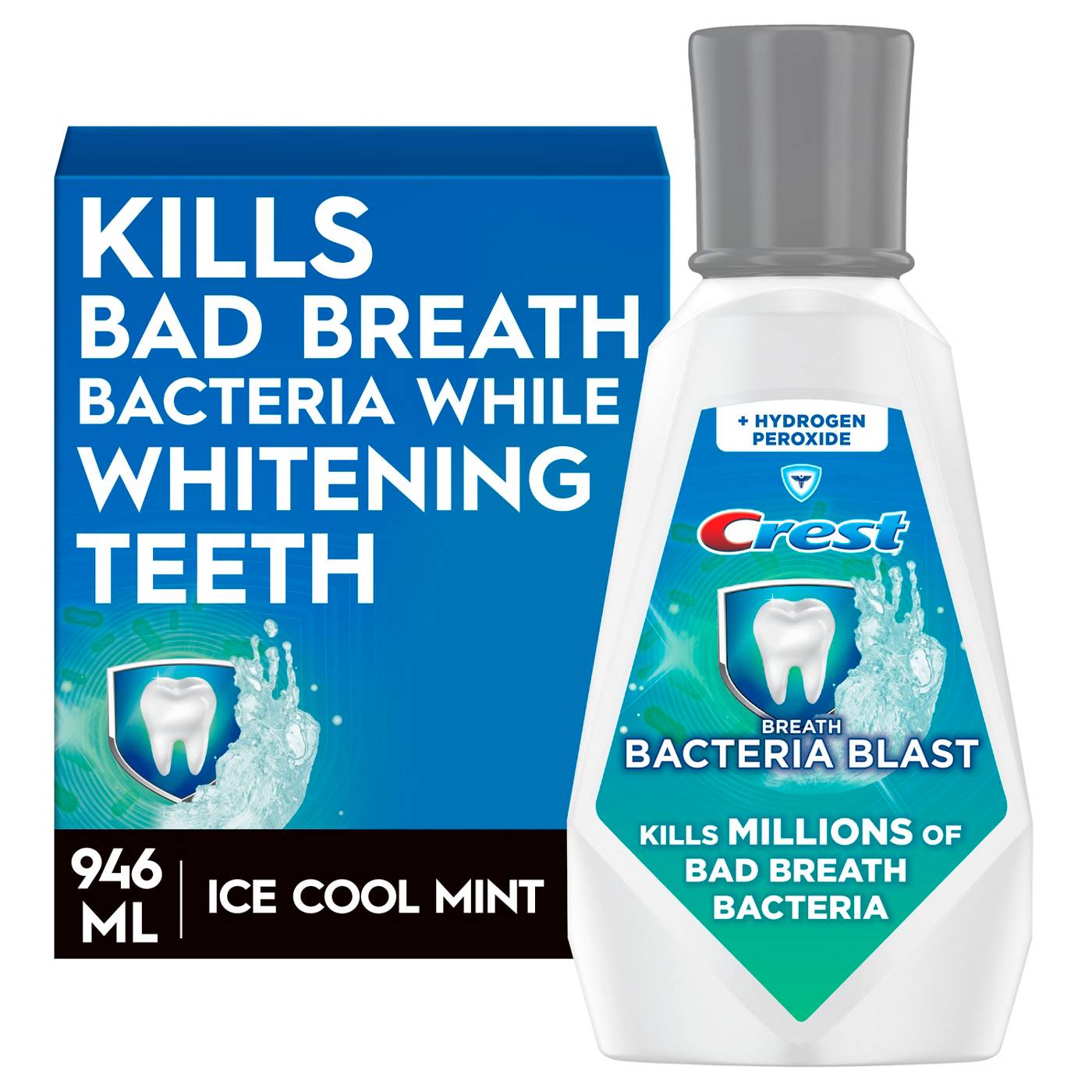 Crest Breath Bacteria Blast Mouthwash - Icy Cool Mint; image 8 of 9