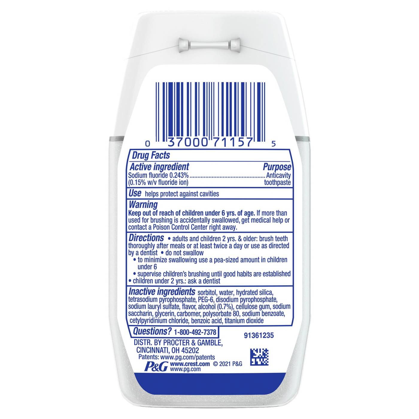 Crest Complete + Scope 3-in-1 Liquid Gel Toothpaste - Minty Fresh; image 3 of 8