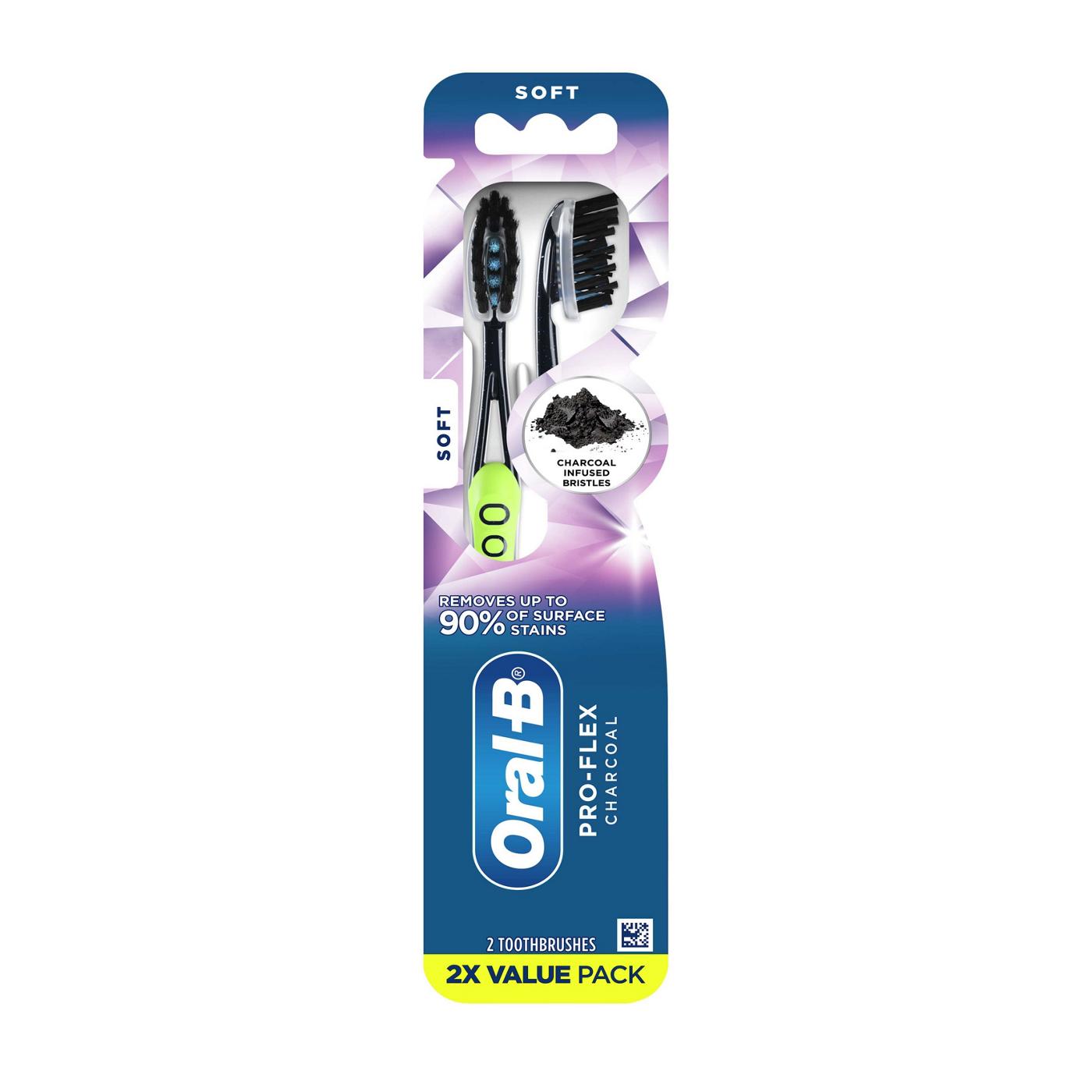 Oral-B Pro-Flex Charcoal Infused Soft Toothbrush; image 1 of 8