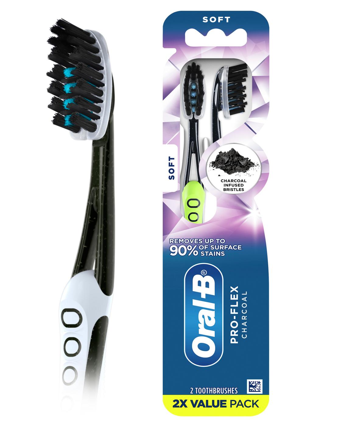 Oral-B Pro-Flex Charcoal Infused Soft Toothbrush; image 5 of 8
