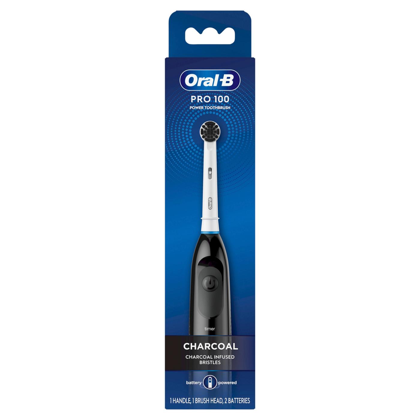 Oral-B Charcoal Clinical Battery Powered Toothbrush; image 1 of 3
