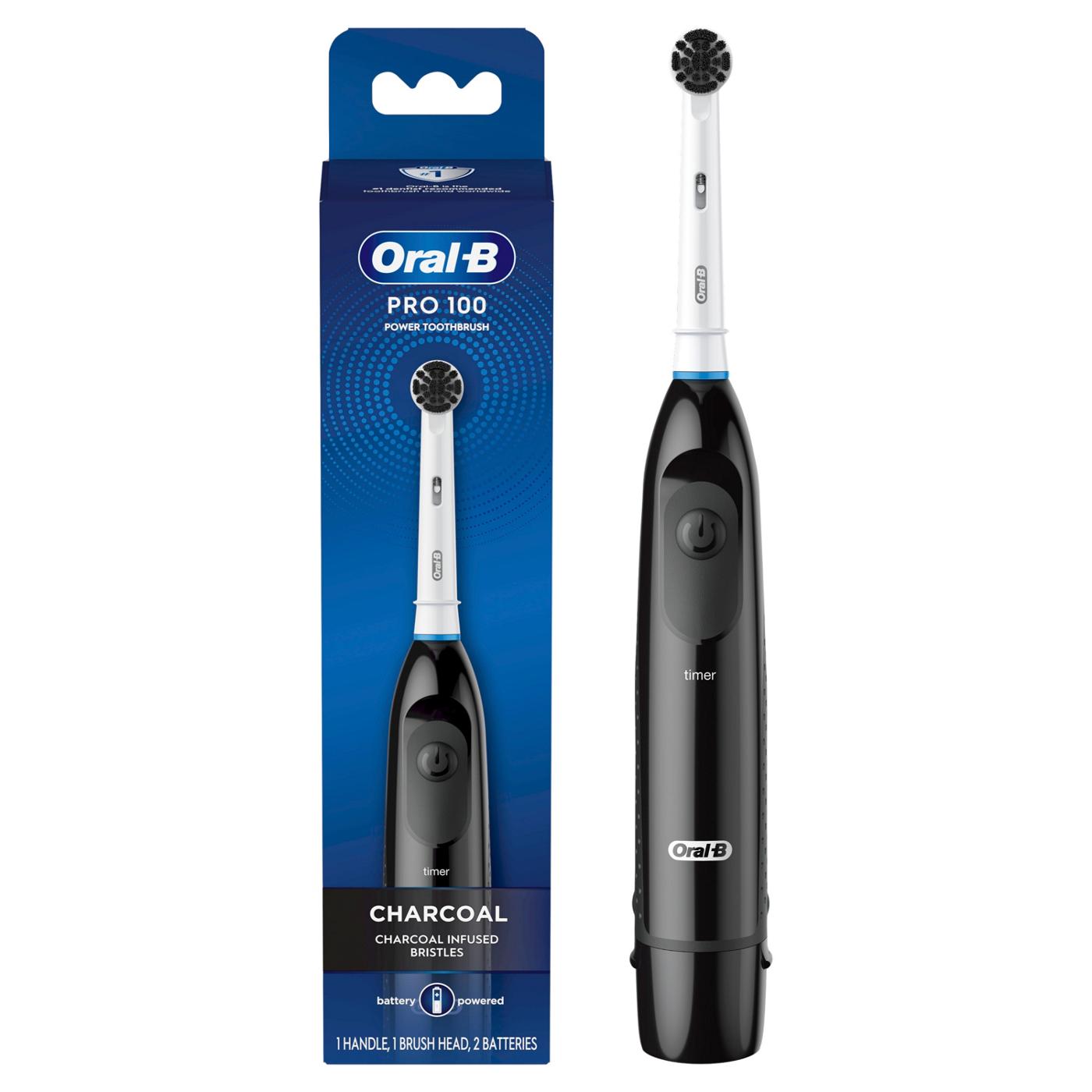 Oral-B Charcoal Clinical Battery Powered Toothbrush; image 3 of 3