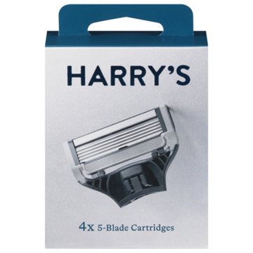 Harry's Five-Blade Razor Cartridges, 4 ct