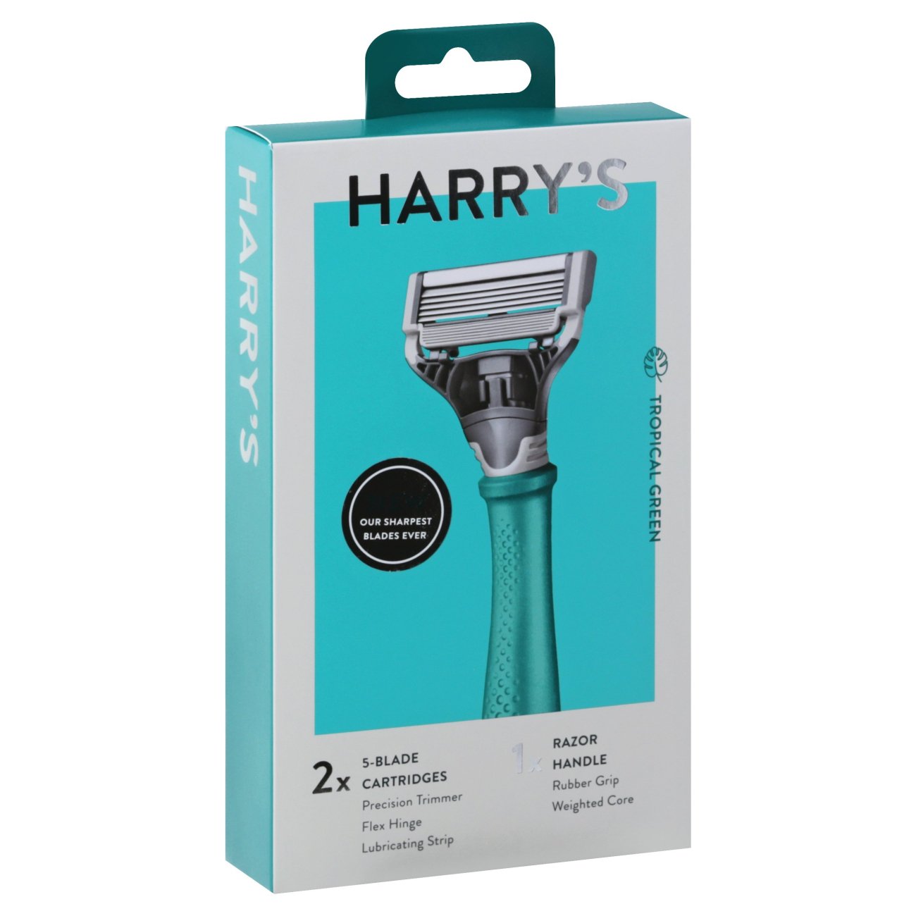 Harry's 5 Blade Razor System Tropical Green Shop Shaving & Hair