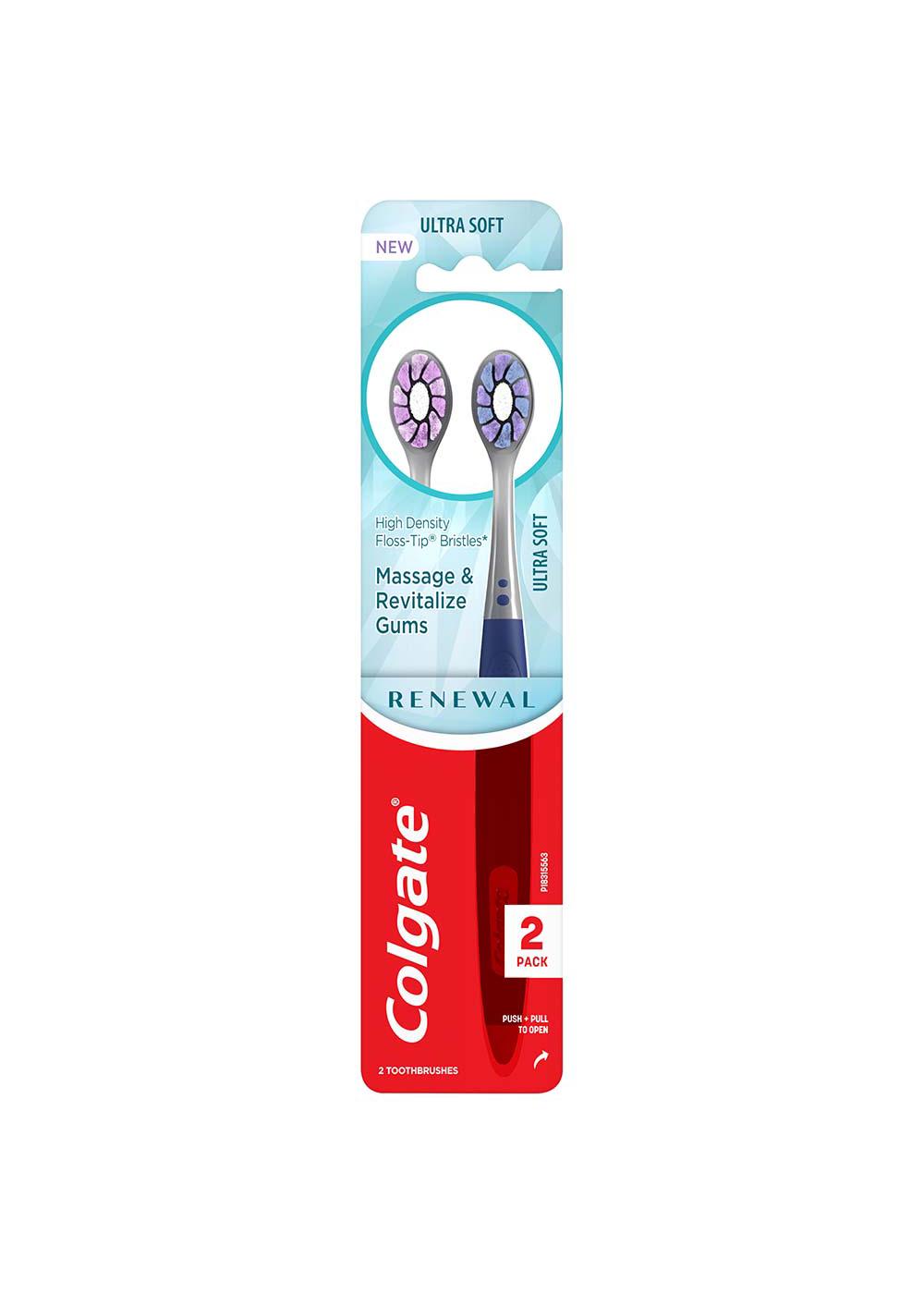 Colgate Renewal Ultra Soft Toothbrushes; image 1 of 3