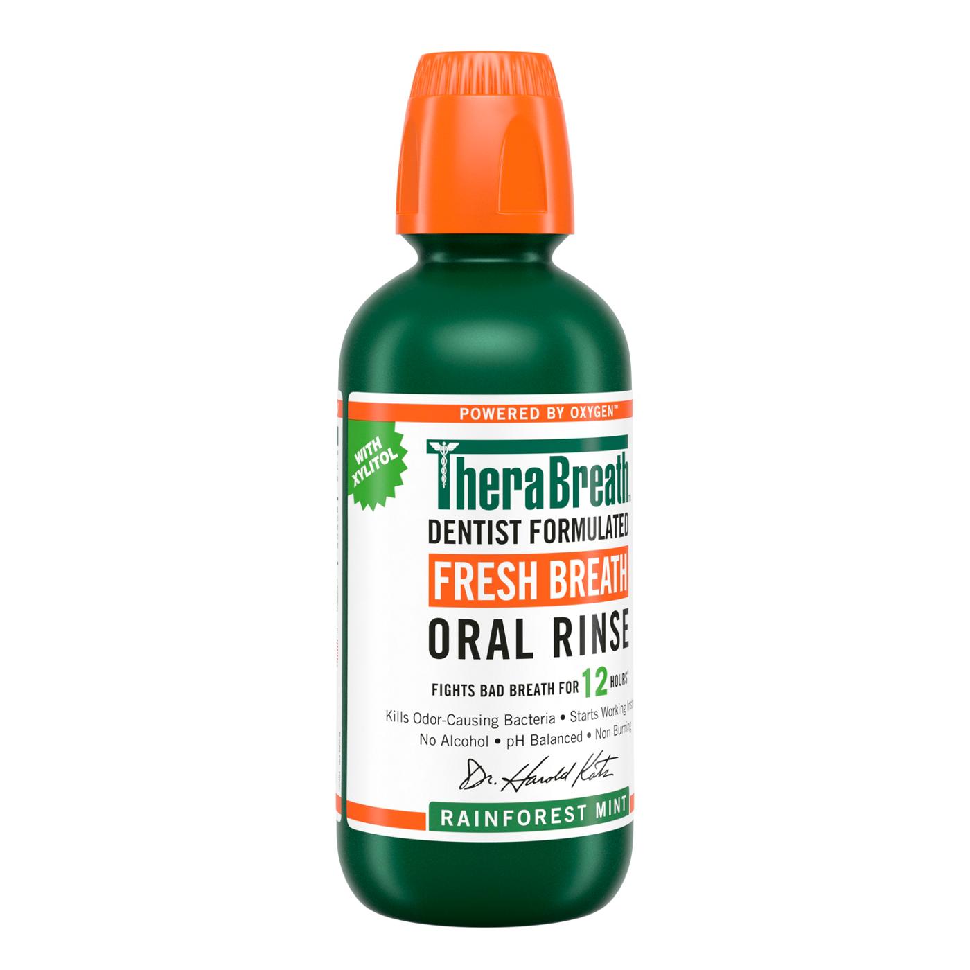 TheraBreath Fresh Breath Oral Rinse Rainforest Mint; image 2 of 6