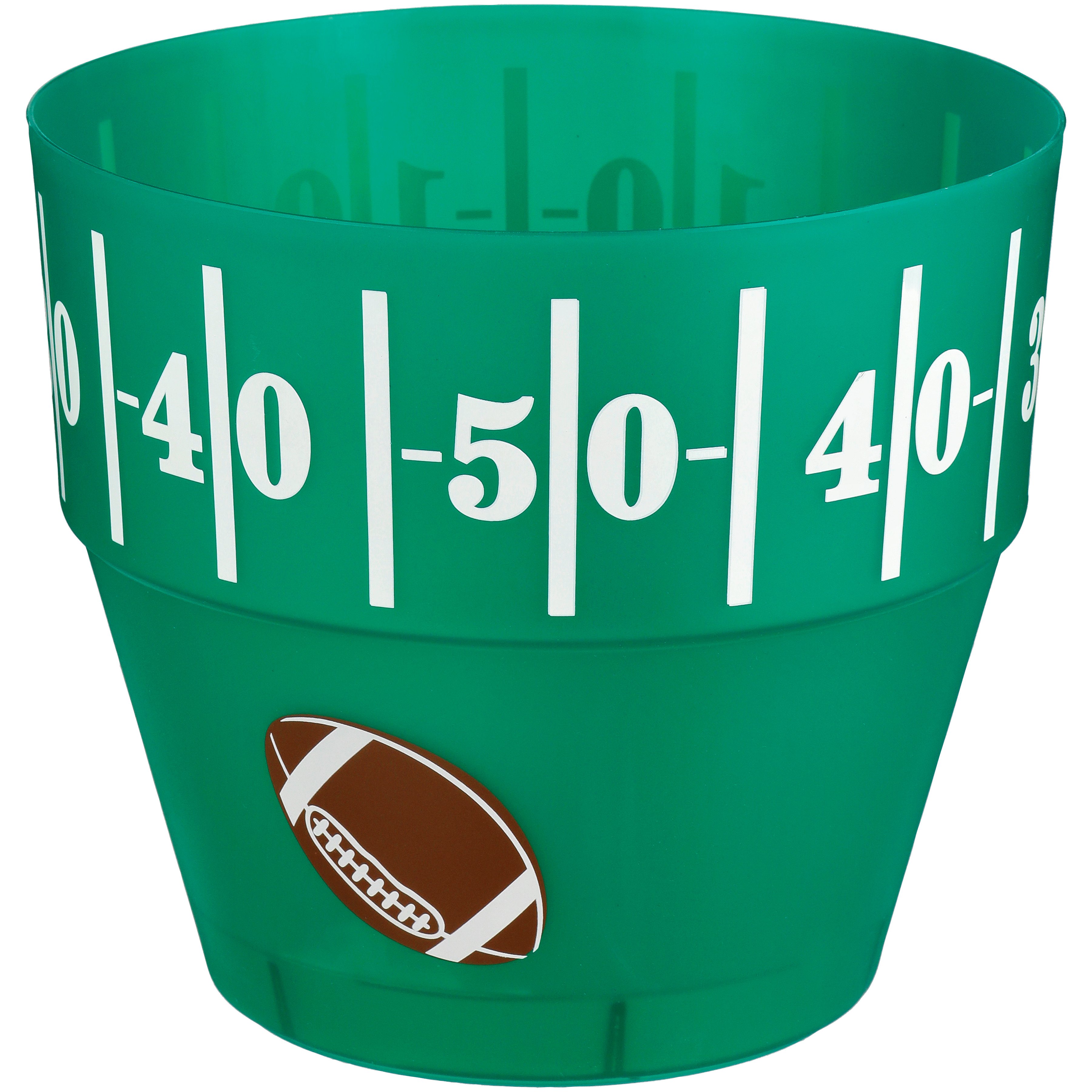 All About U Football Tailgate Plastic Popcorn Bowl Shop Serving