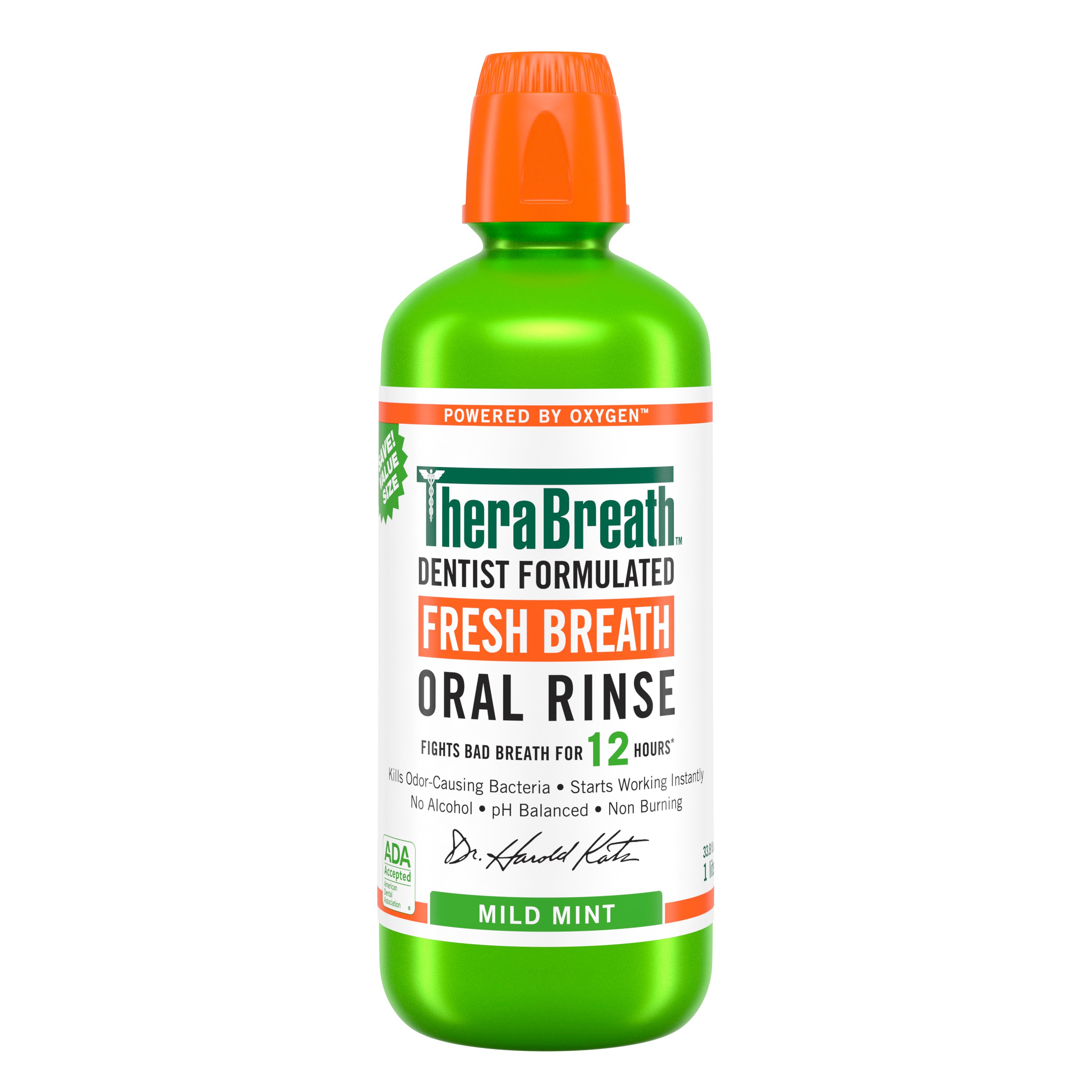 TheraBreath Fresh Breath Oral Rinse Mild Mint Shop Mouthwash at HEB