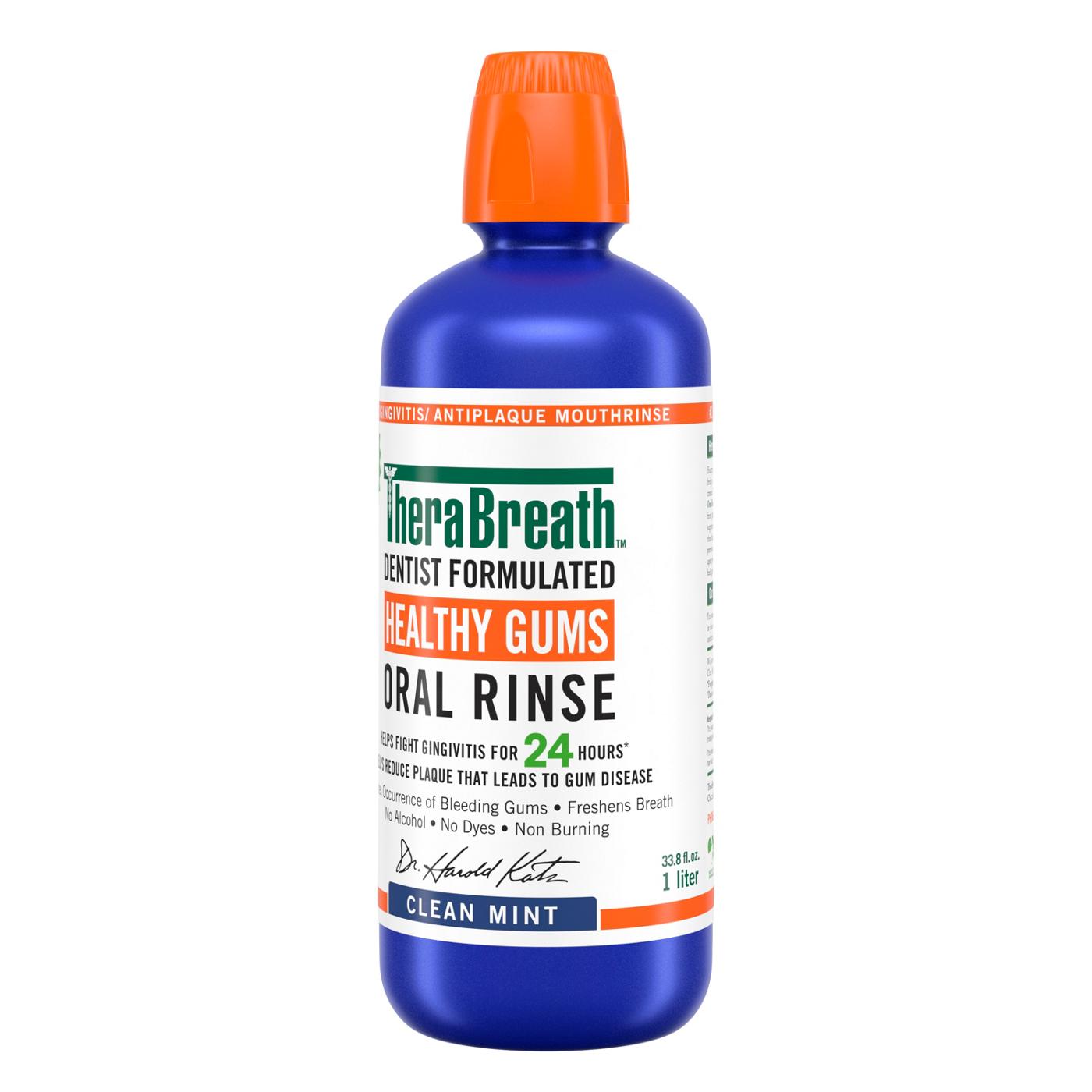 TheraBreath Healthy Gums Oral Rinse - Clean Mint; image 5 of 6