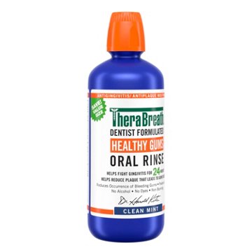 TheraBreath Healthy Gums Oral Rinse - Clean Mint, 33.8 oz