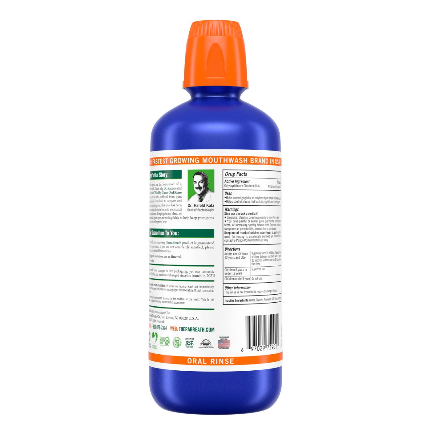 TheraBreath Healthy Gums Oral Rinse - Clean Mint; image 6 of 6