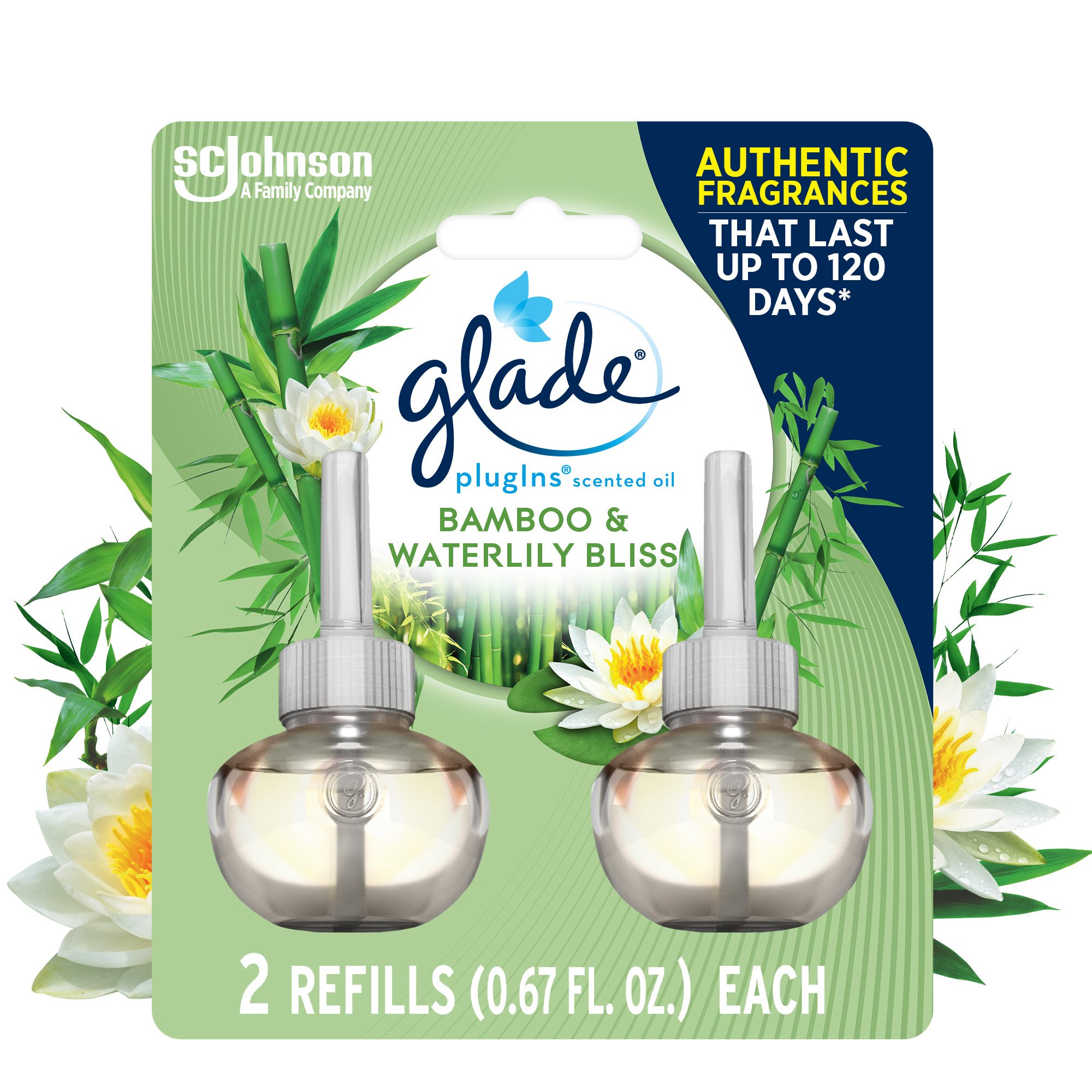 Glade PlugIns Scented Oil Air Freshener Refills Bamboo & Bliss Shop