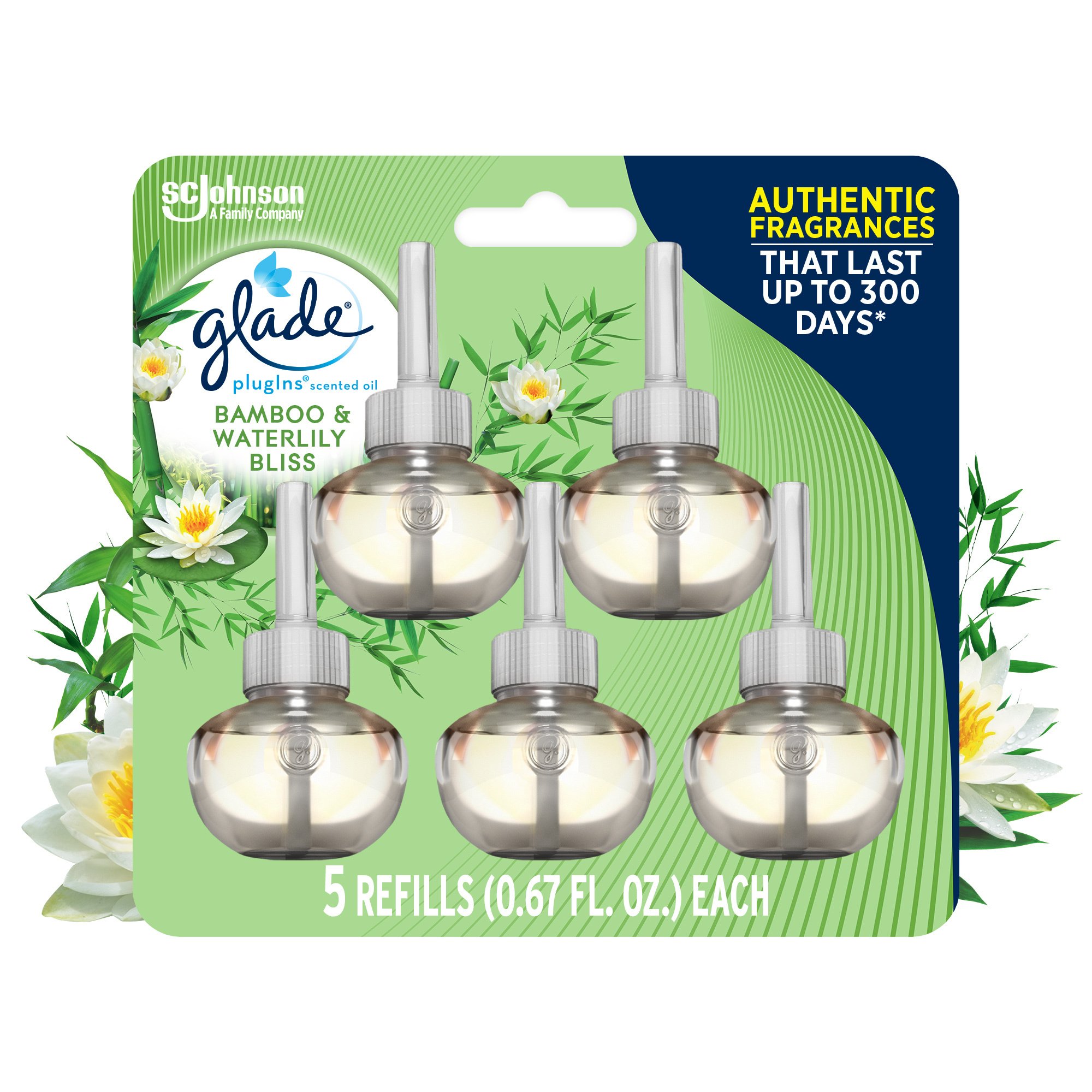 Glade PlugIns Scented Oil Air Freshener Refills Bamboo & Bliss Shop