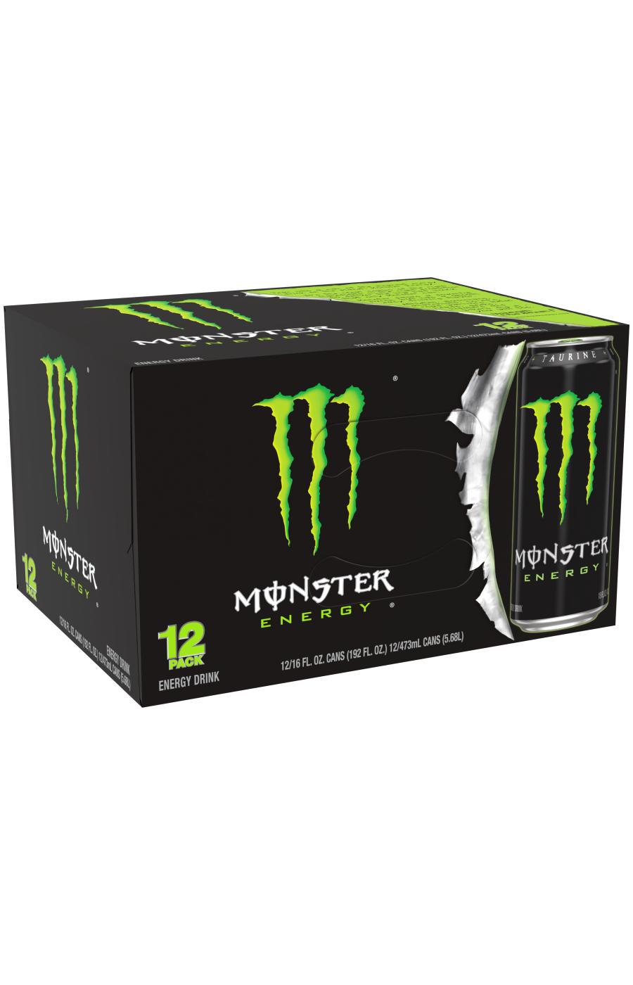 Monster Energy Original Green Energy Drink 12 pk Cans; image 2 of 3