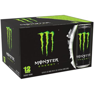 Monster Energy Original Green Energy Drink 12 pk Cans, 16 oz