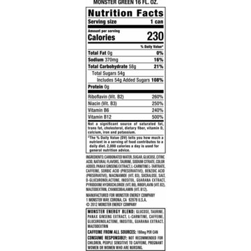 Monster Energy Original Energy Drink 12 pk Cans, 16 oz
