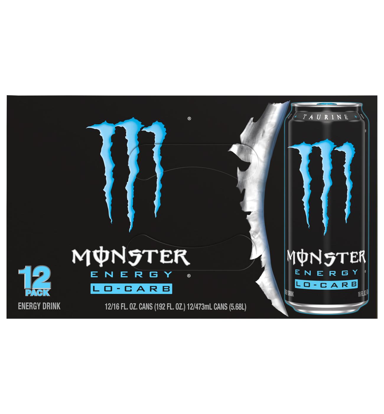 Monster Energy Lo-Carb Energy Drink 12 pk Cans; image 1 of 4