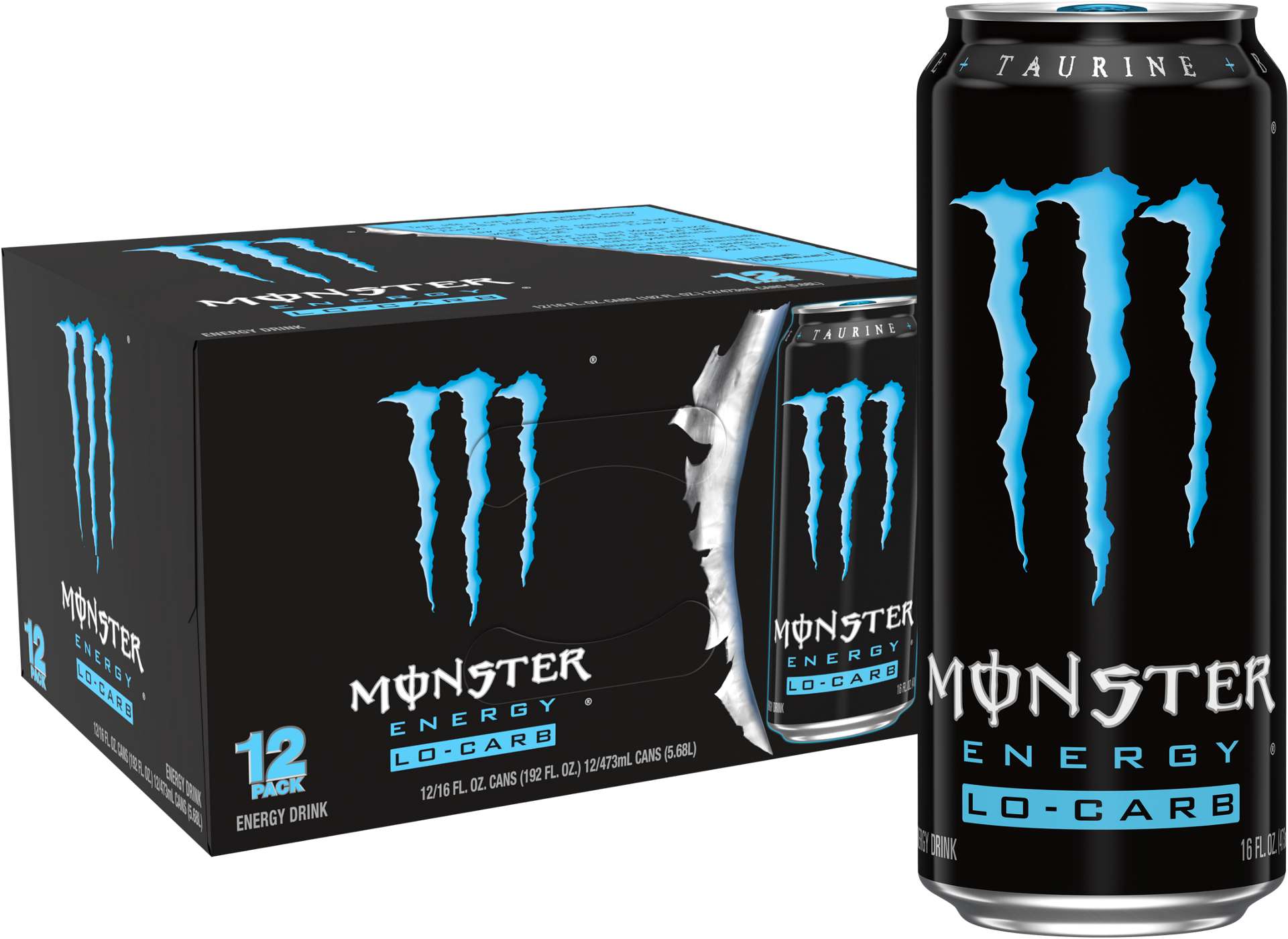 Monster Energy Lo-Carb Energy Drink 12 pk Cans; image 2 of 4