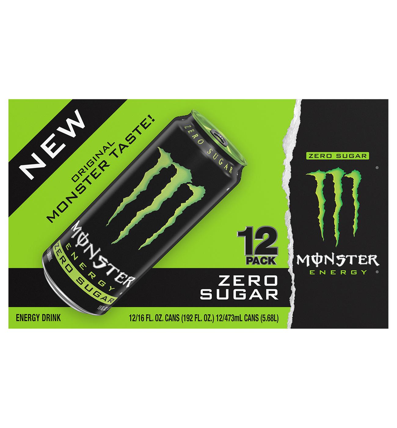 Monster Energy Zero Sugar 12 pk Cans; image 1 of 2