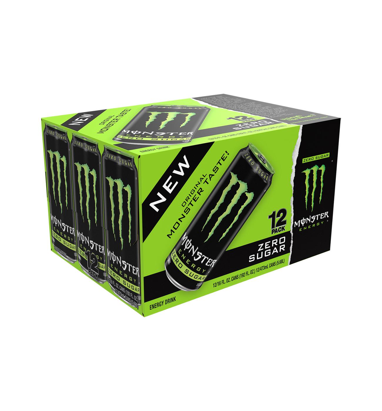 Monster Energy Zero Sugar Energy Drink 12 pk Cans; image 2 of 2