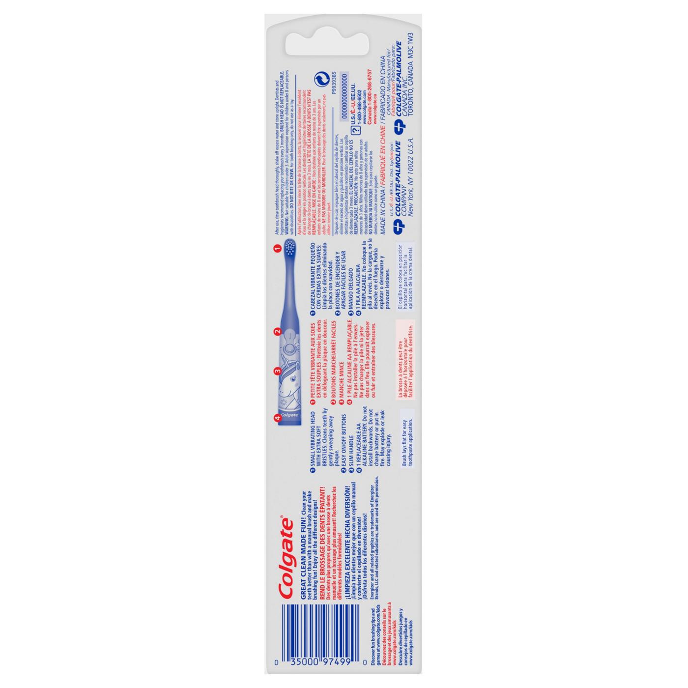 Colgate Kids Unicorn Sonic Power Toothbrush - Extra Soft; image 5 of 7