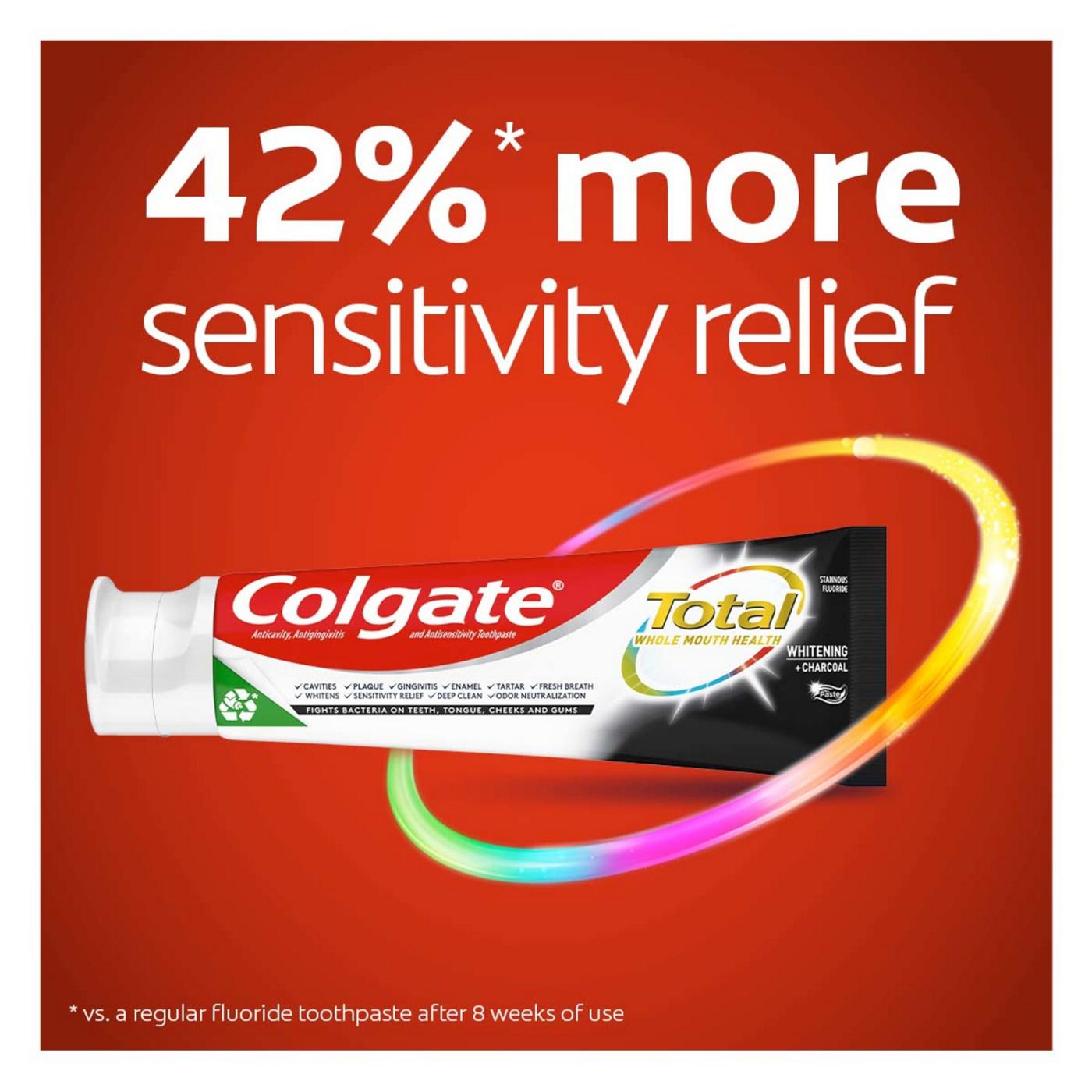 Colgate Total Whitening + Charcoal Toothpaste, 2 Pk; image 7 of 17