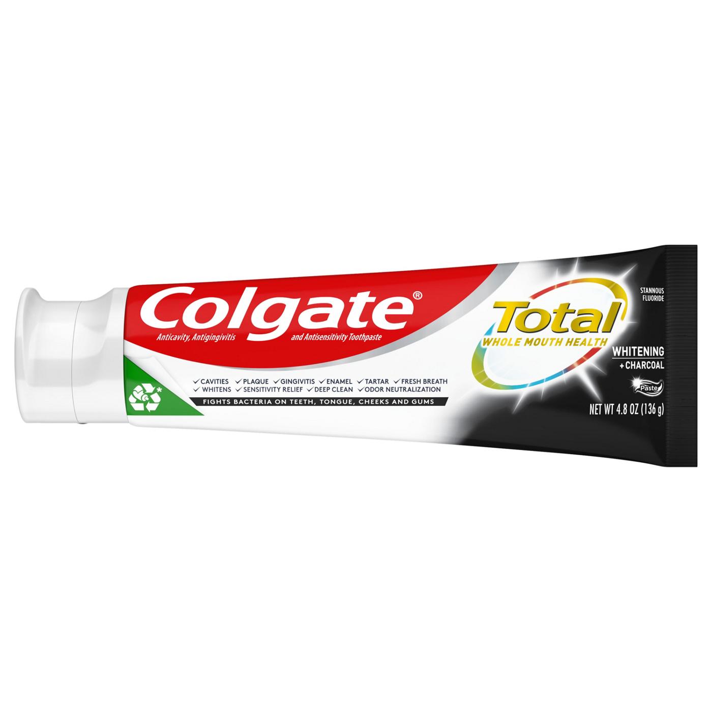 Colgate Total Whitening + Charcoal Toothpaste, 2 Pk; image 10 of 17