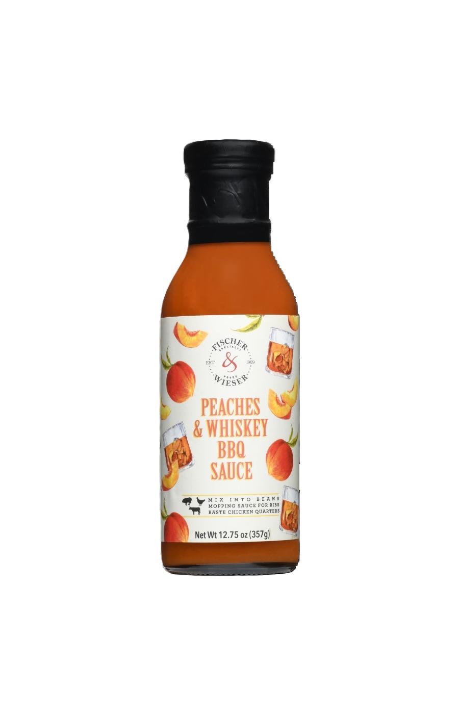 Fischer & Wieser Peaches & Whiskey BBQ Sauce; image 1 of 3