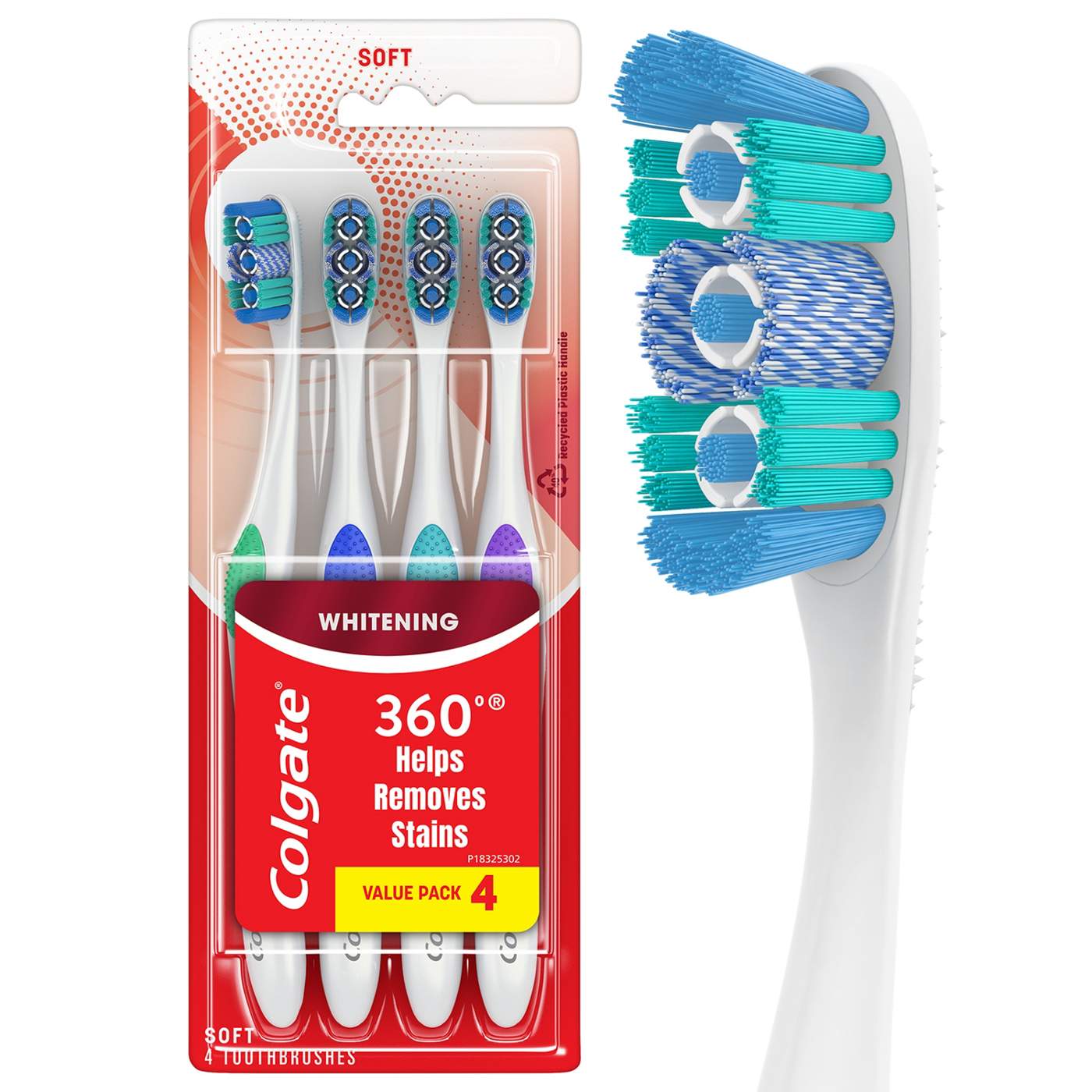 Colgate 360 Optic White Toothbrushes - Soft; image 8 of 9