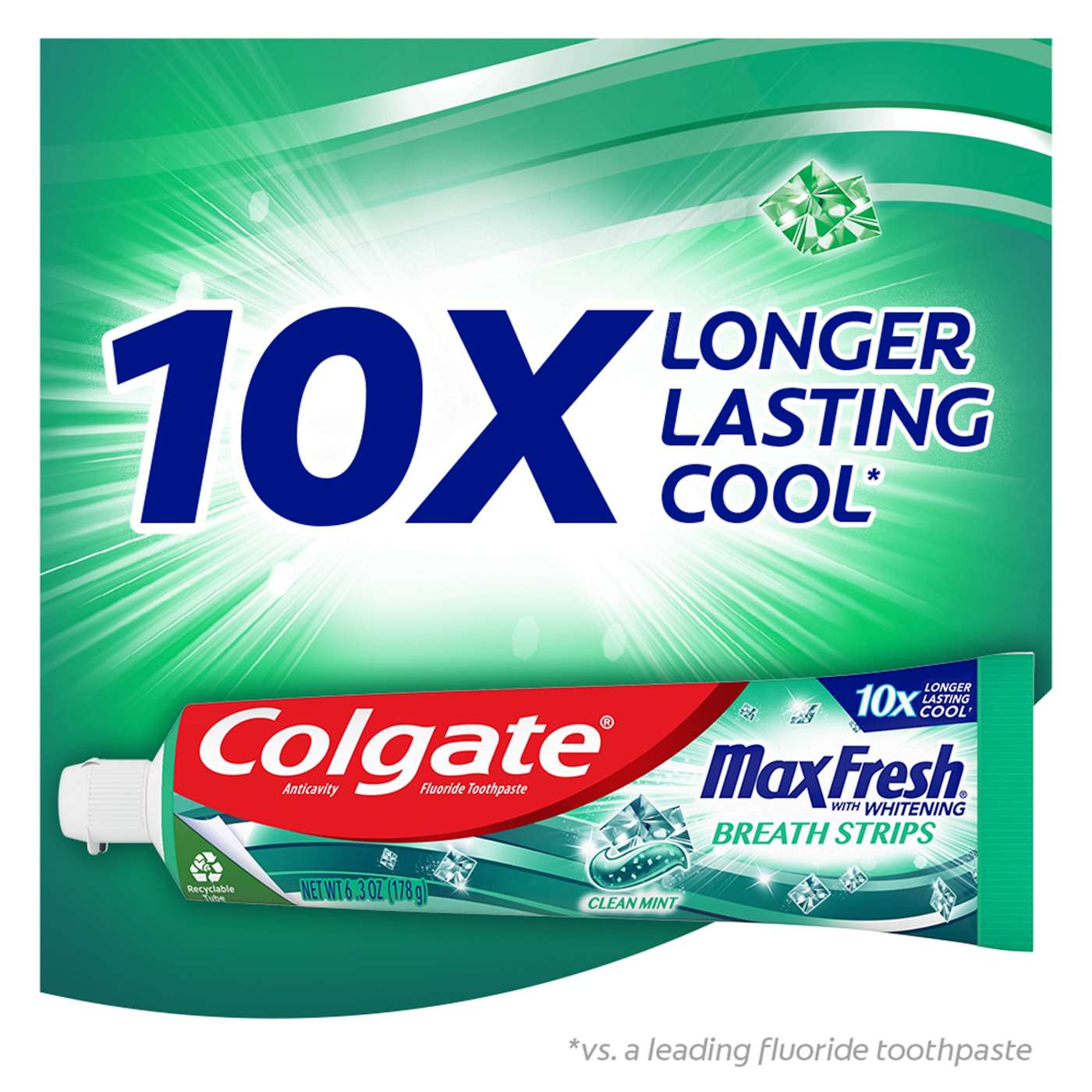 Colgate Max Fresh Anticavity Toothpaste - Clean Mint, 3 Pk; image 4 of 6