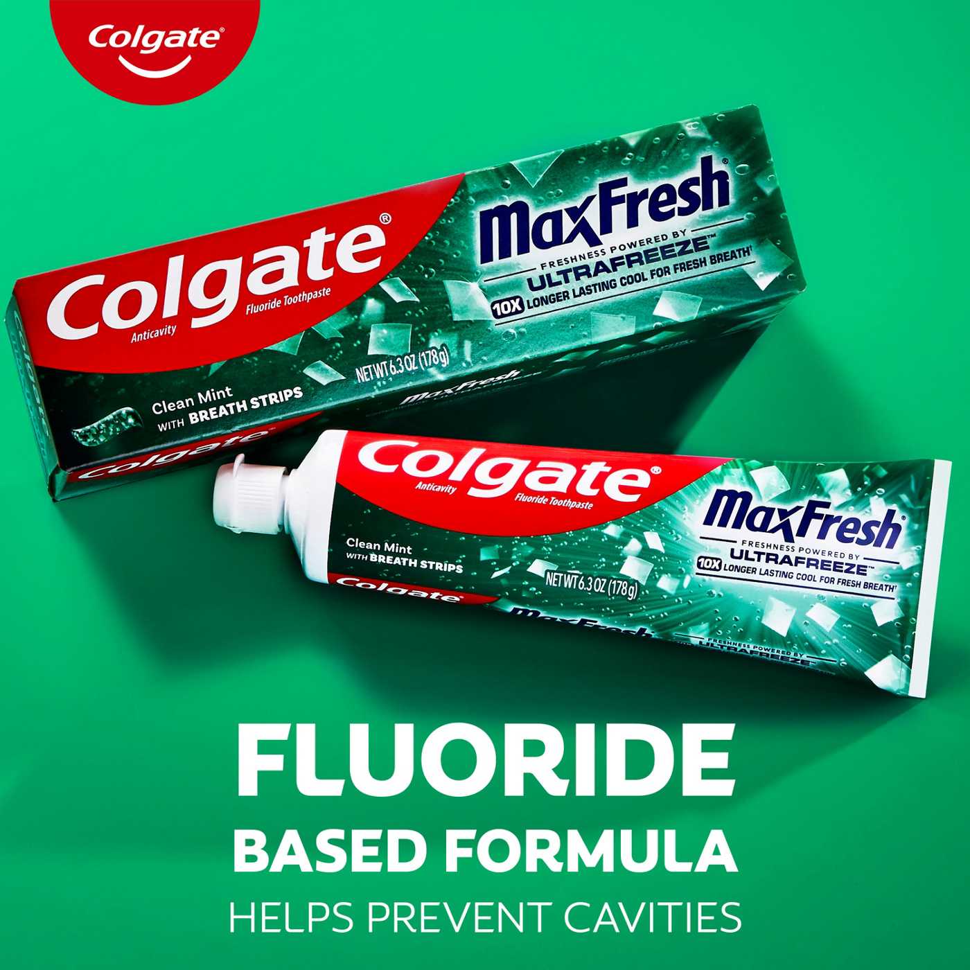 Colgate Max Fresh Anticavity Toothpaste - Clean Mint, 3 Pk; image 5 of 7