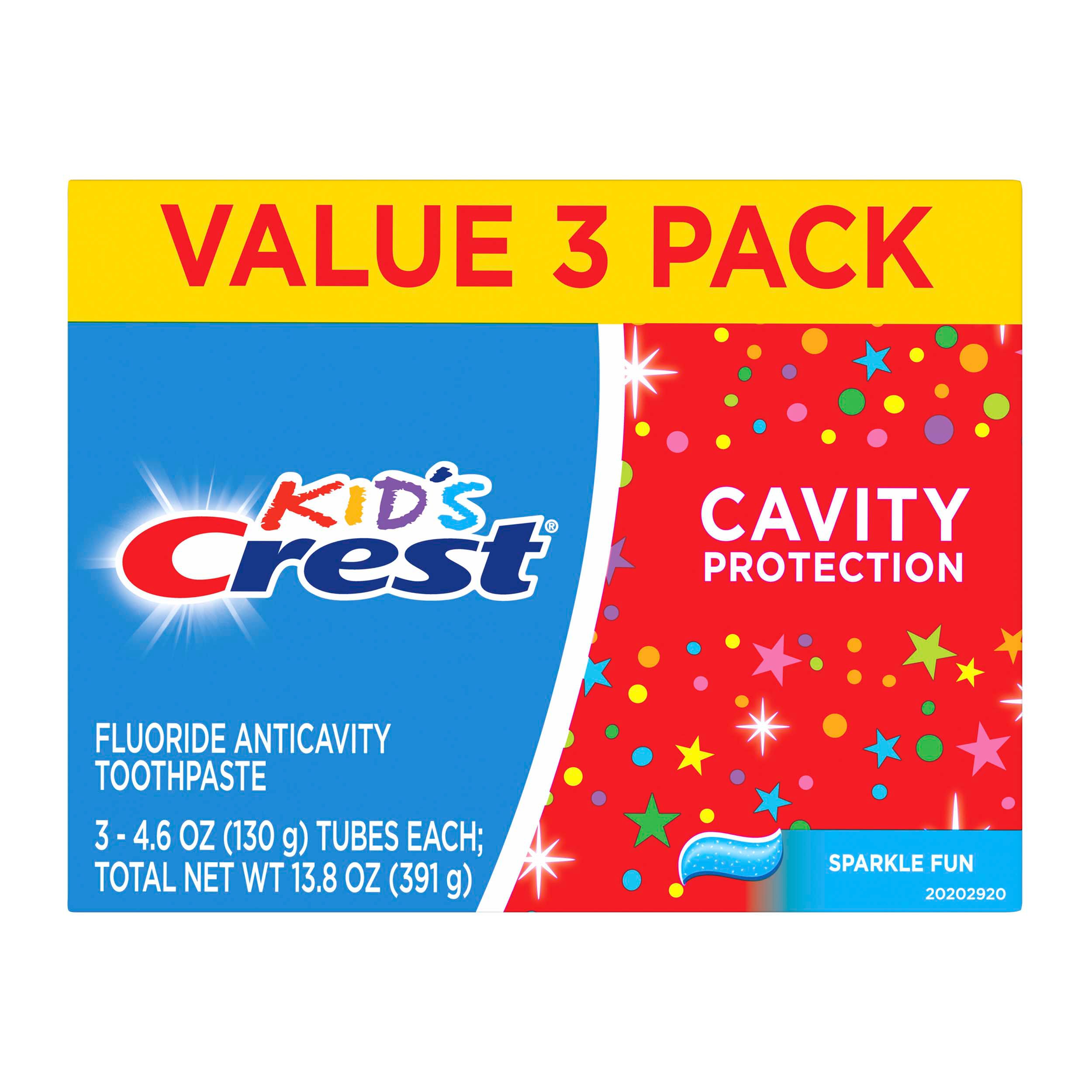 Crest Kid's Cavity Protection Sparkle Fun Toothpaste Value Pack Shop