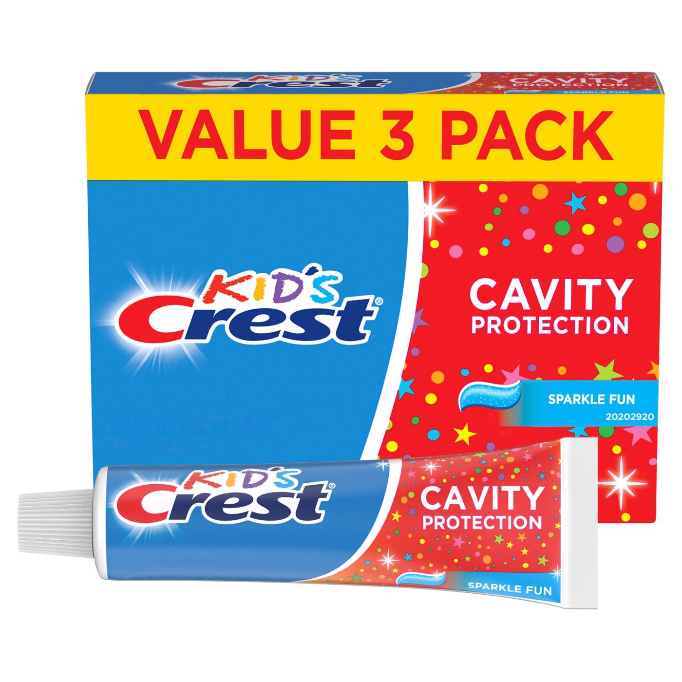 Crest Kid's Cavity Protection Toothpaste - Sparkle Fun, 3 Pk; image 6 of 7