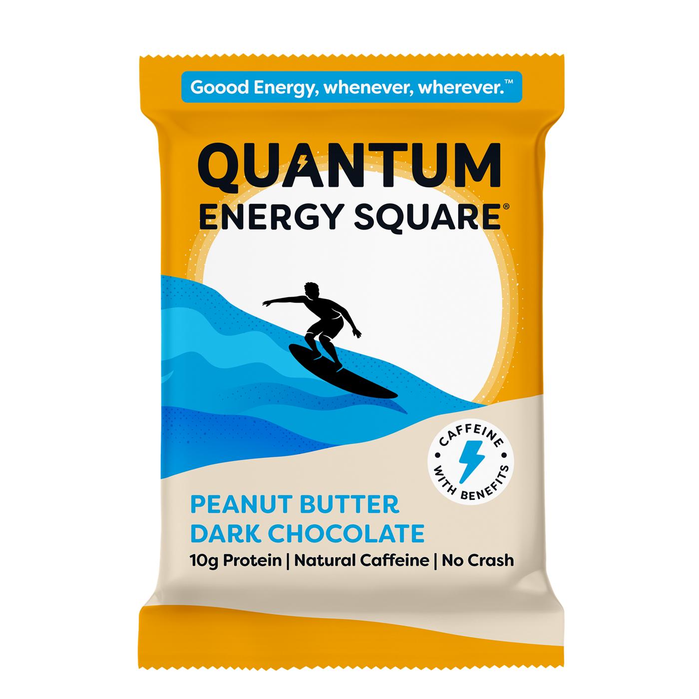 Quantum Energy Square Peanut Butter Dark Chocolate; image 1 of 2