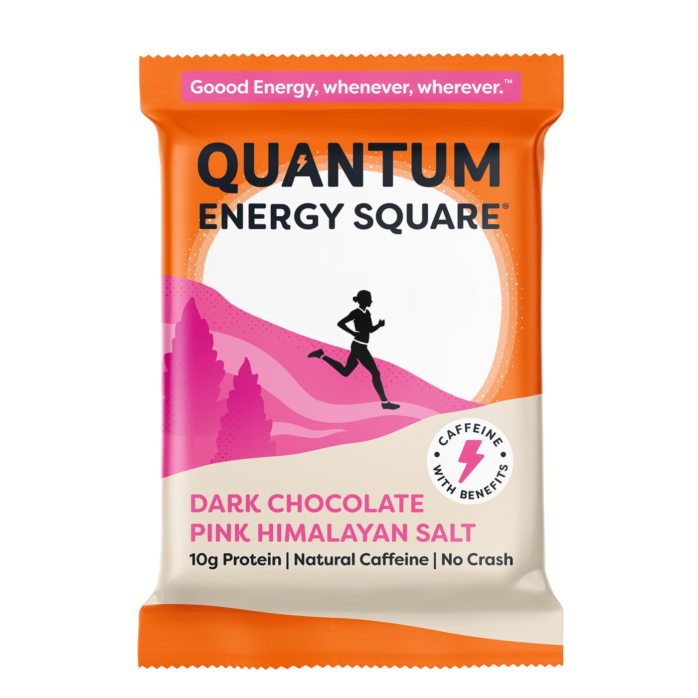 Quantum Energy Square Dark Chocolate Pink Himalayan Salt; image 1 of 2