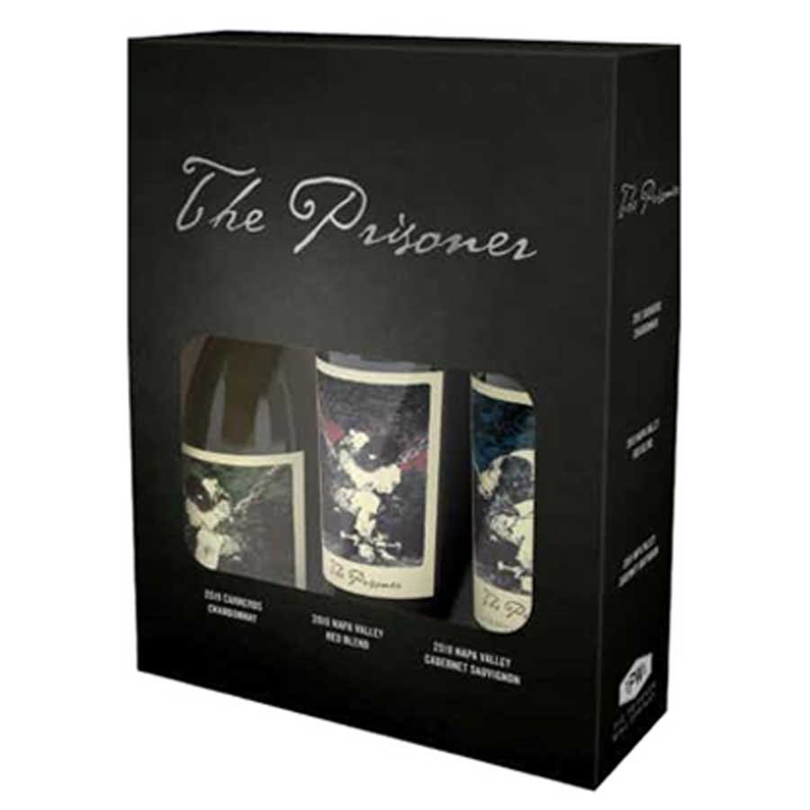 The Prisoner Gift Set Of Red And White Wine Half-Bottles 3 pack , 375 mL
