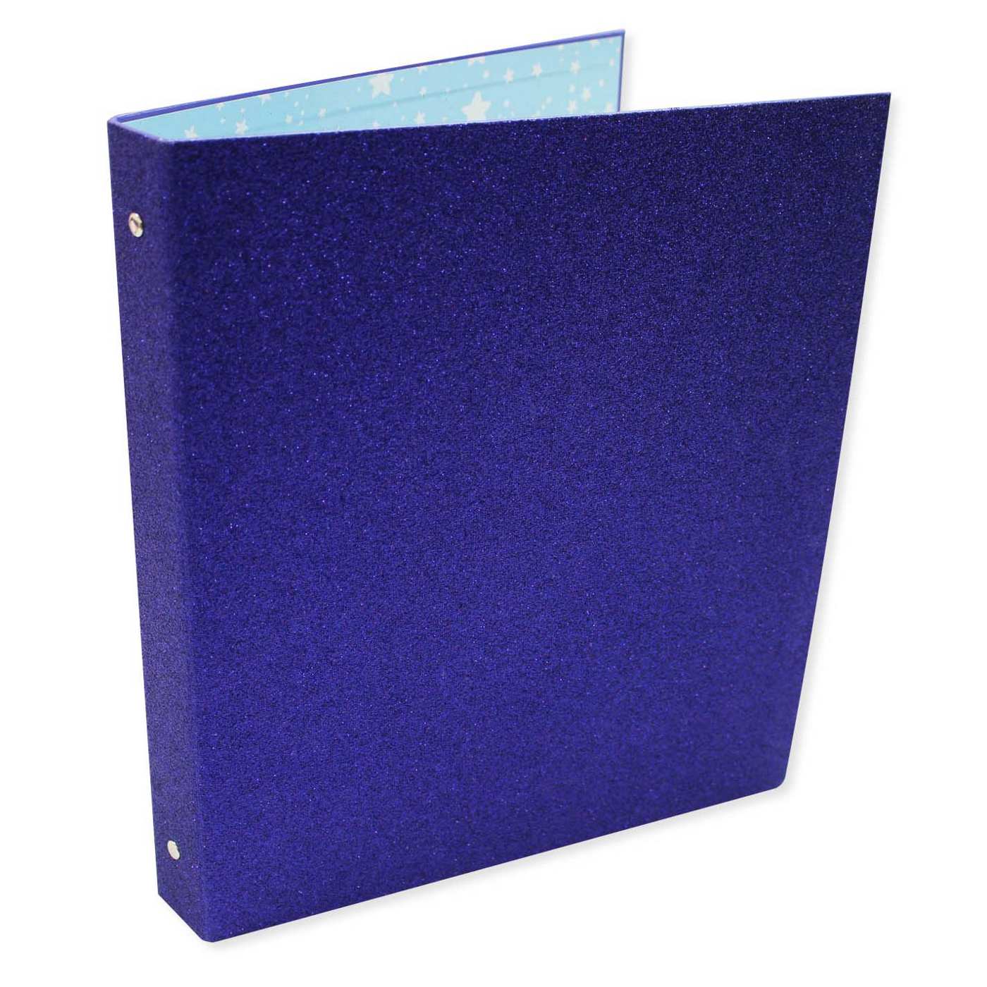 U Style Purple Glitter 3-Ring Binder; image 1 of 2