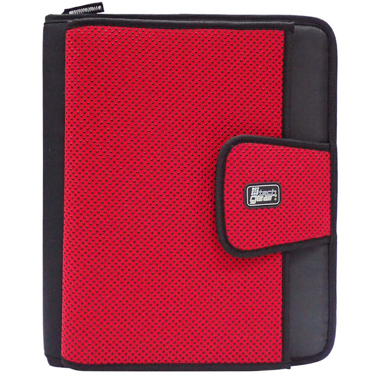Tech Gear Red & Black Neo Classic Zipper Binder Shop Binders at HEB