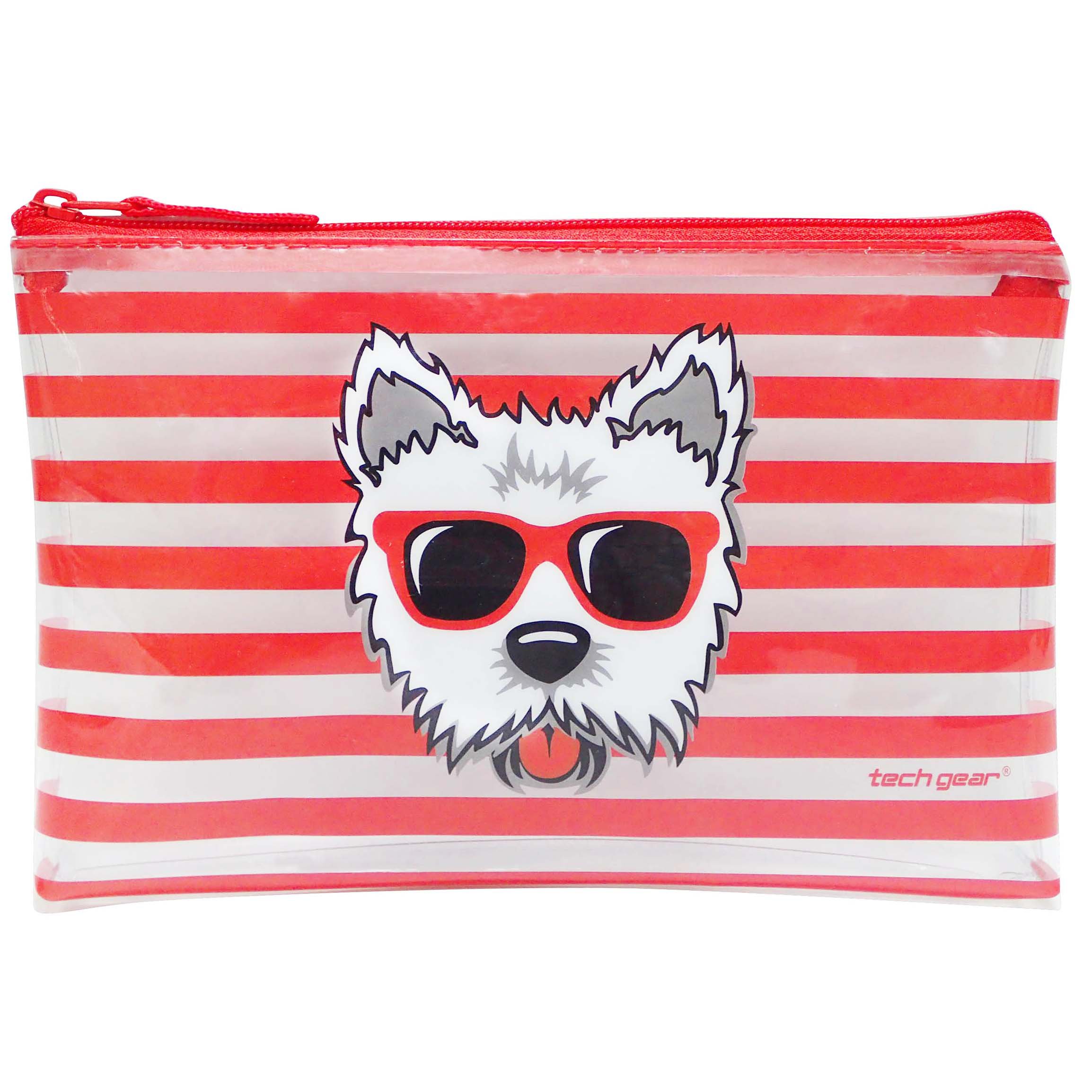 Tech Gear Show Your Stripes Red Dog Pencil Case Shop Pencil cases at